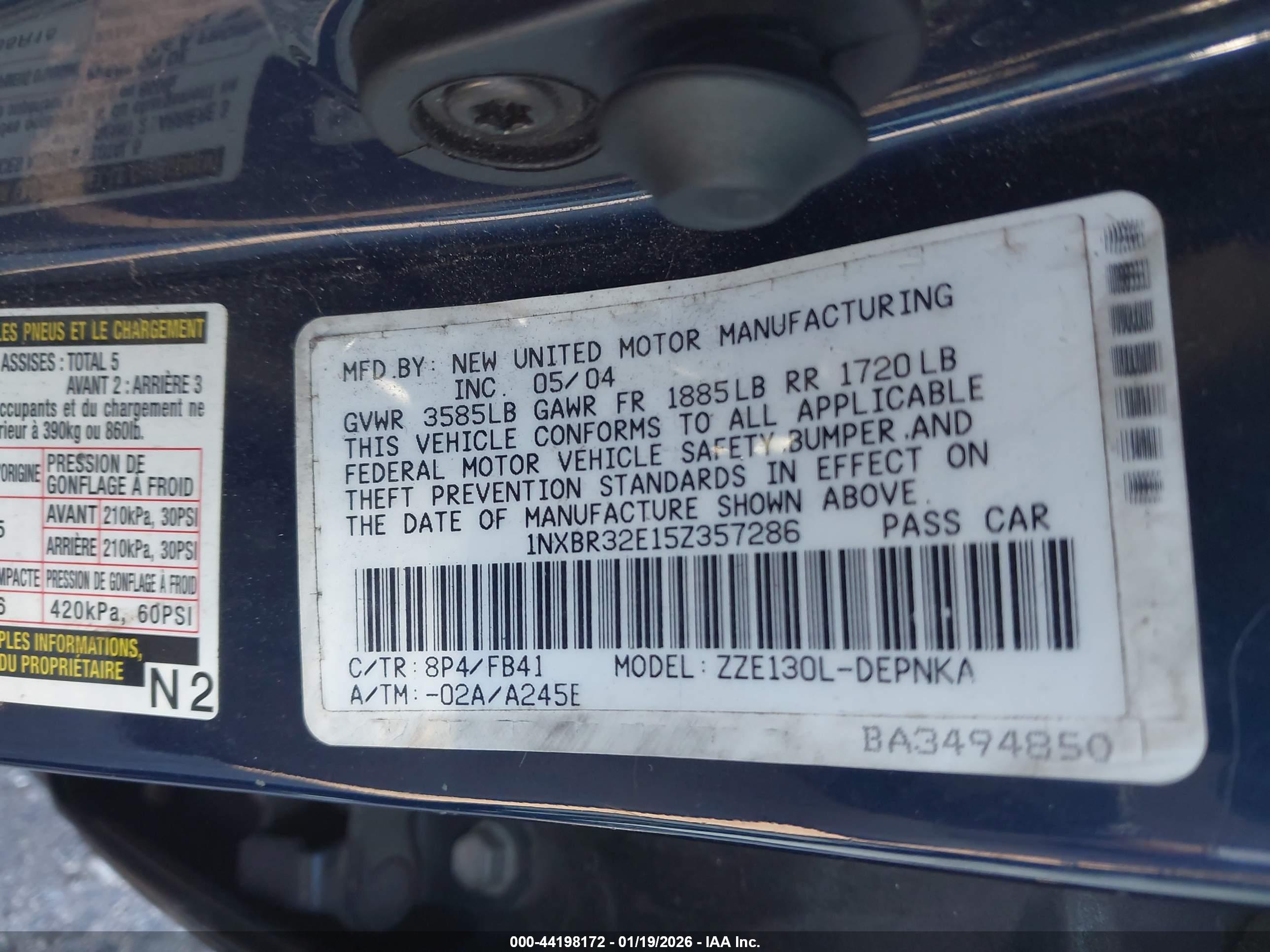 TOYOTA COROLLA image 9
