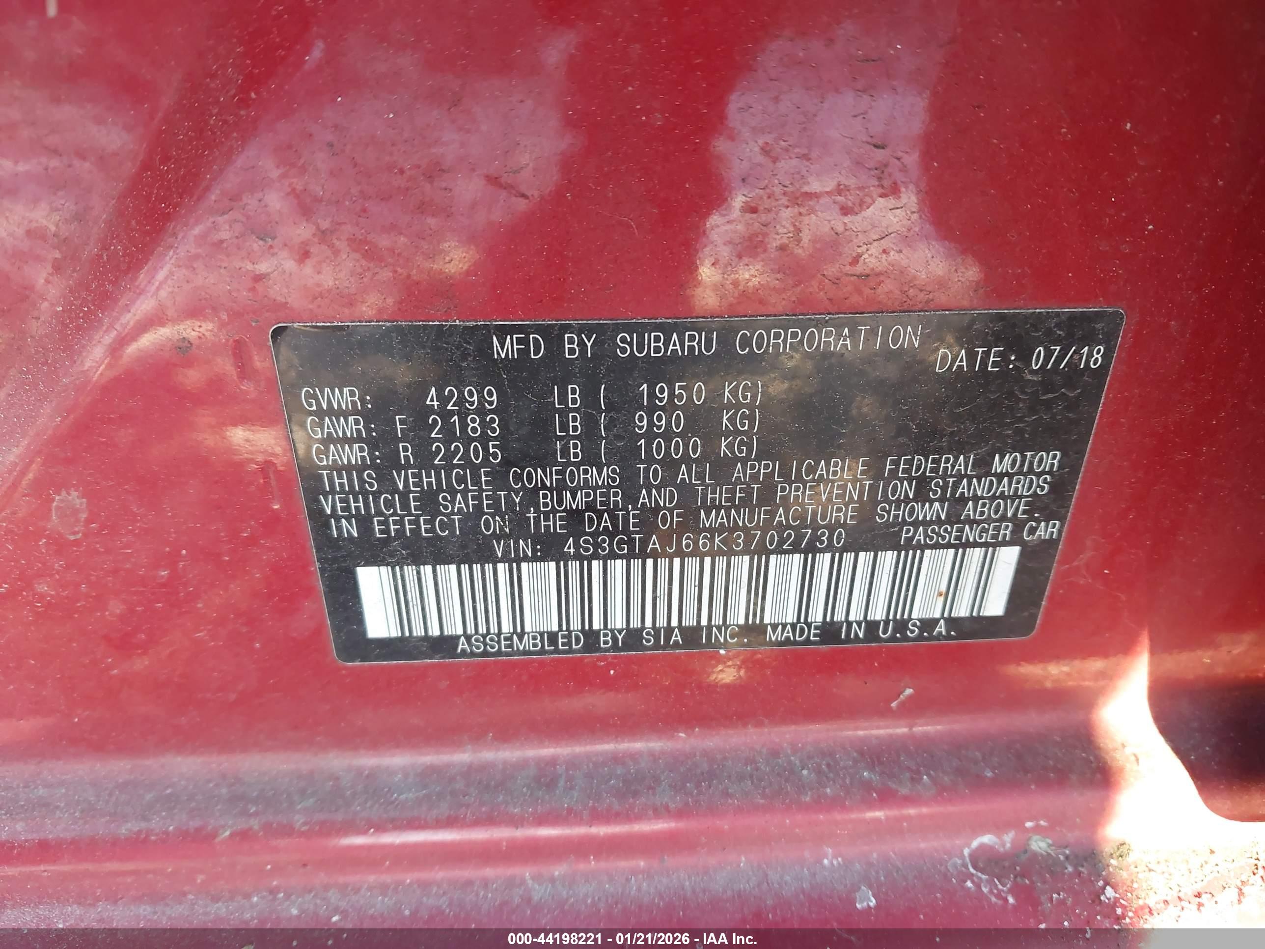 SUBARU IMPREZA image 9