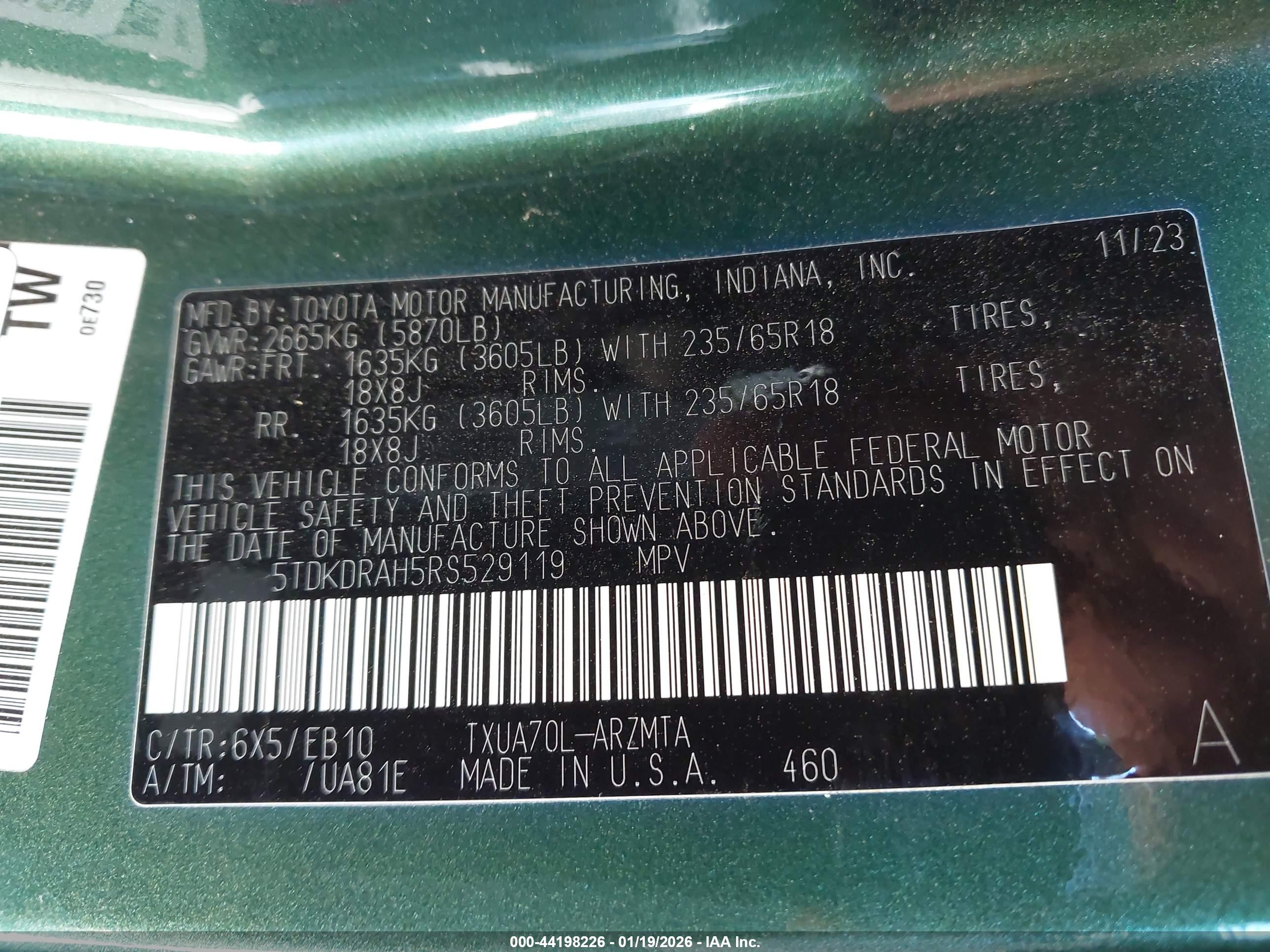 TOYOTA HIGHLANDER image 9