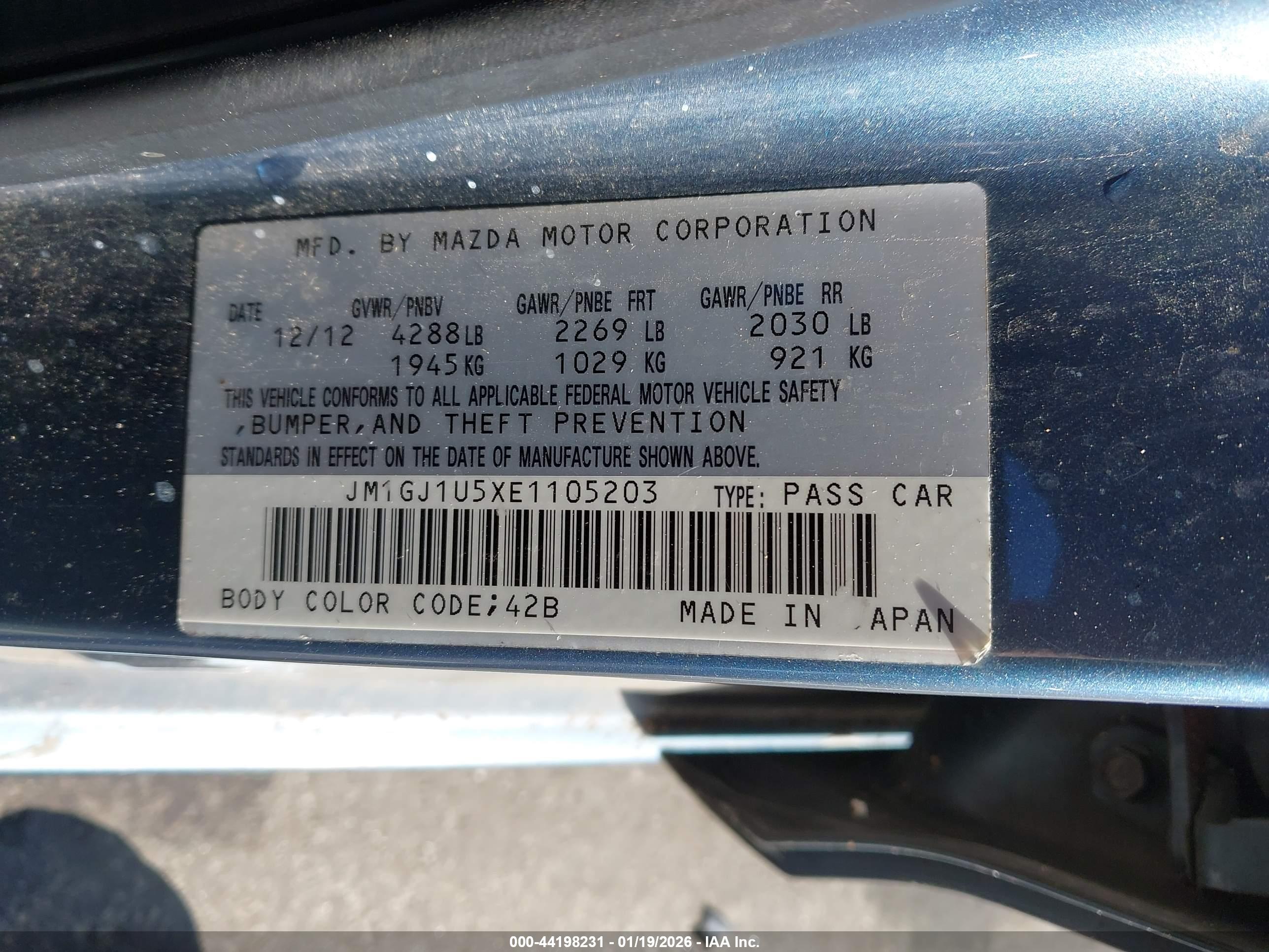 MAZDA MAZDA6 image 9