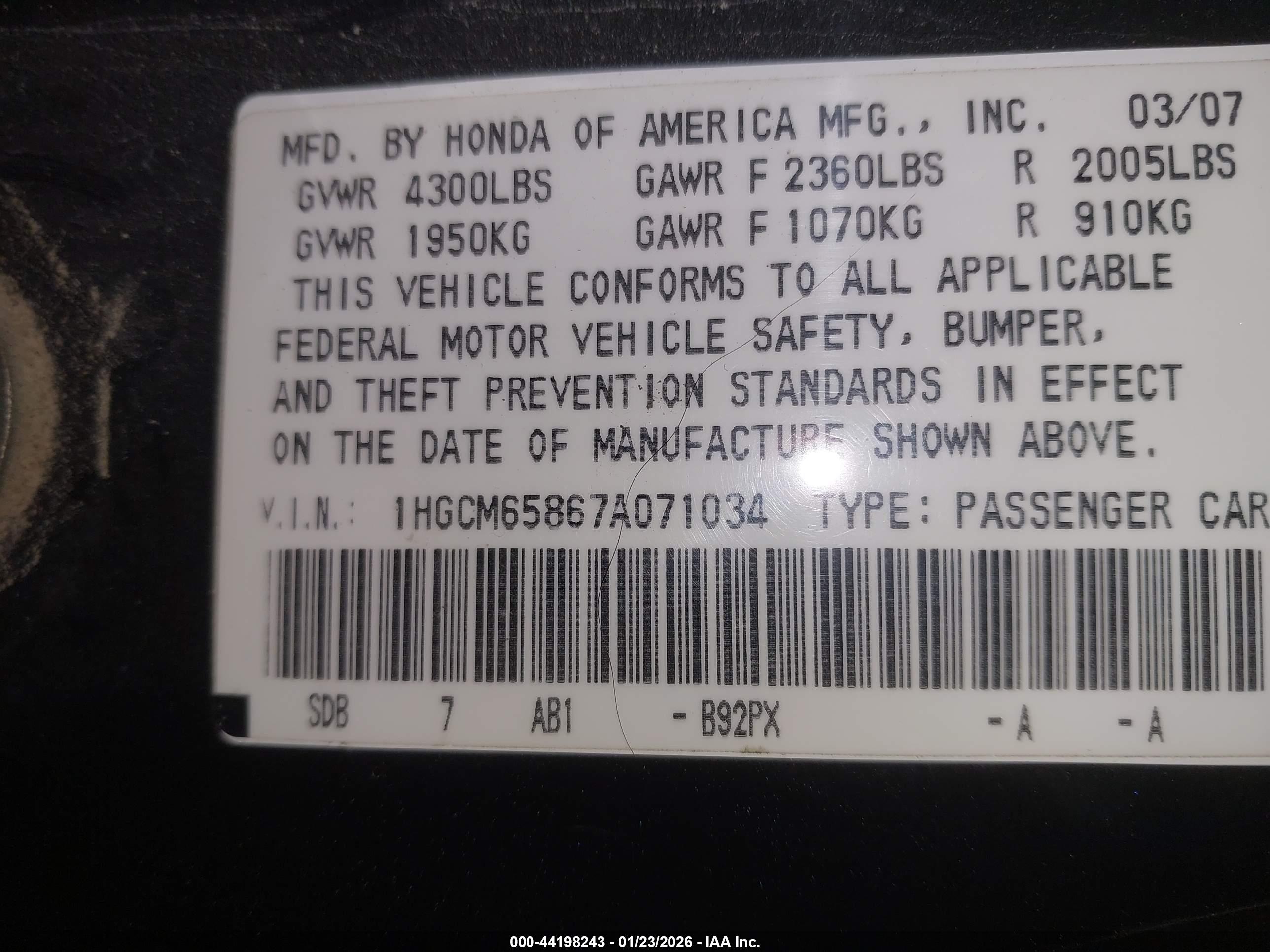 HONDA ACCORD image 9