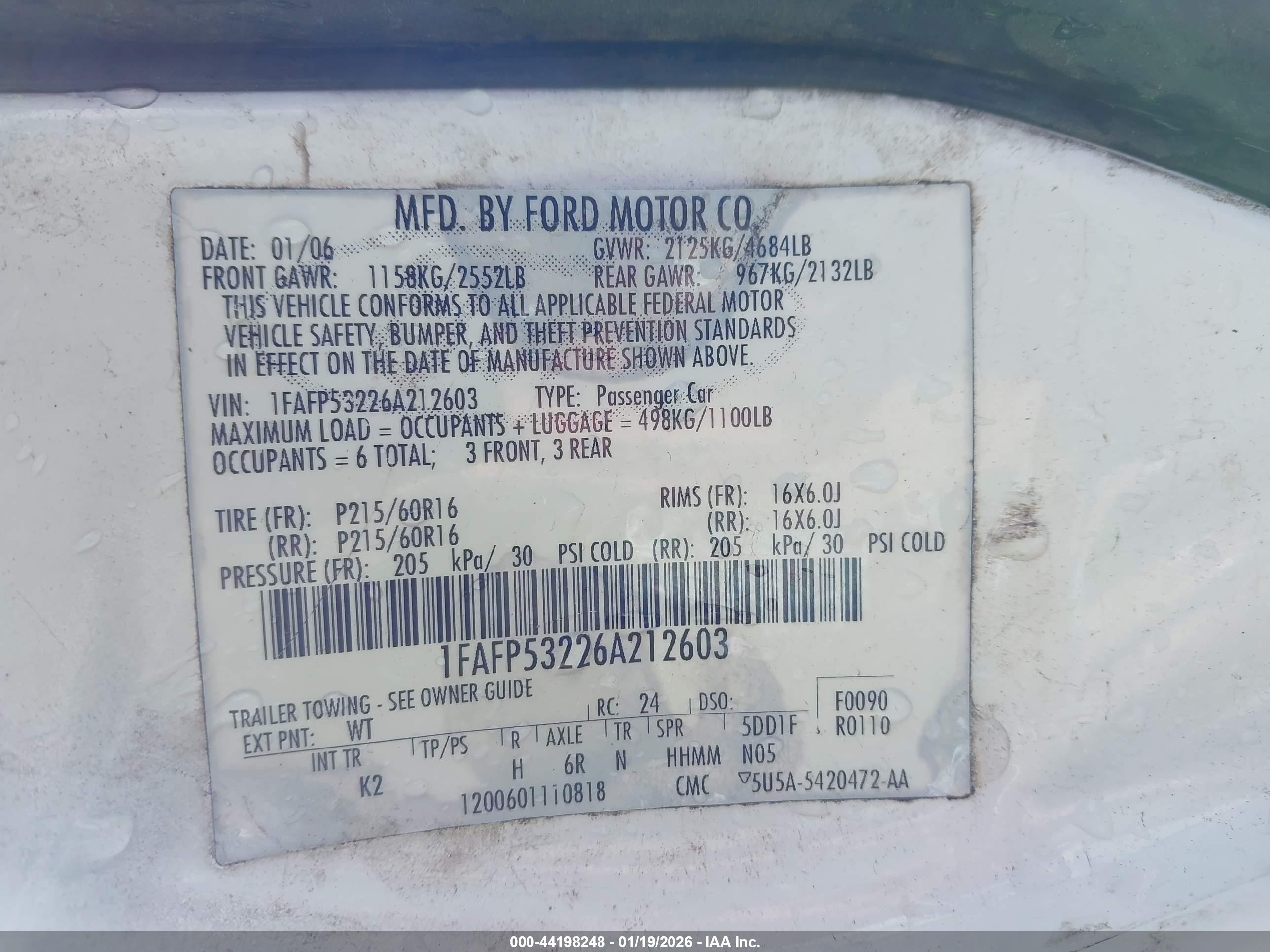 FORD TAURUS image 9