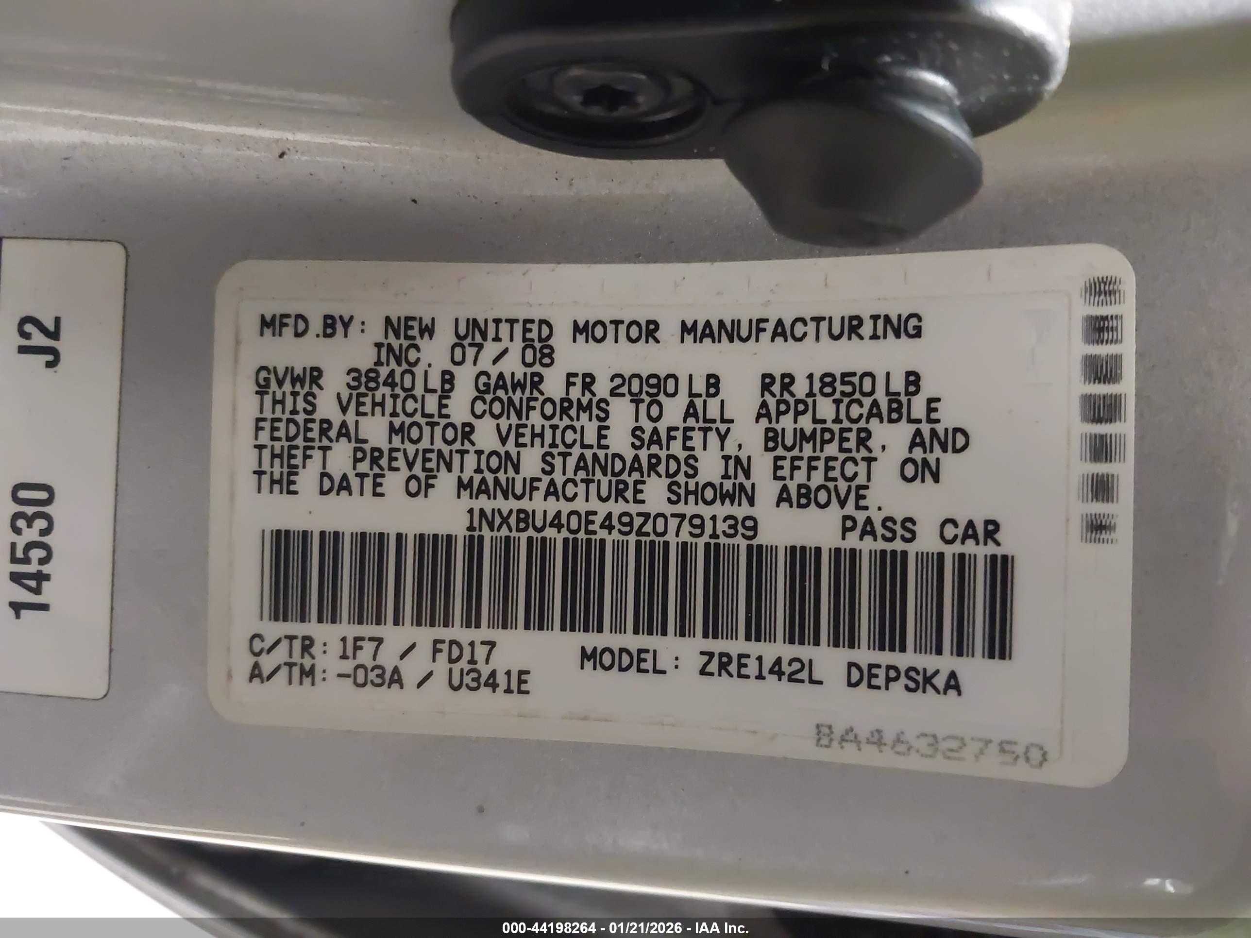 TOYOTA COROLLA image 9