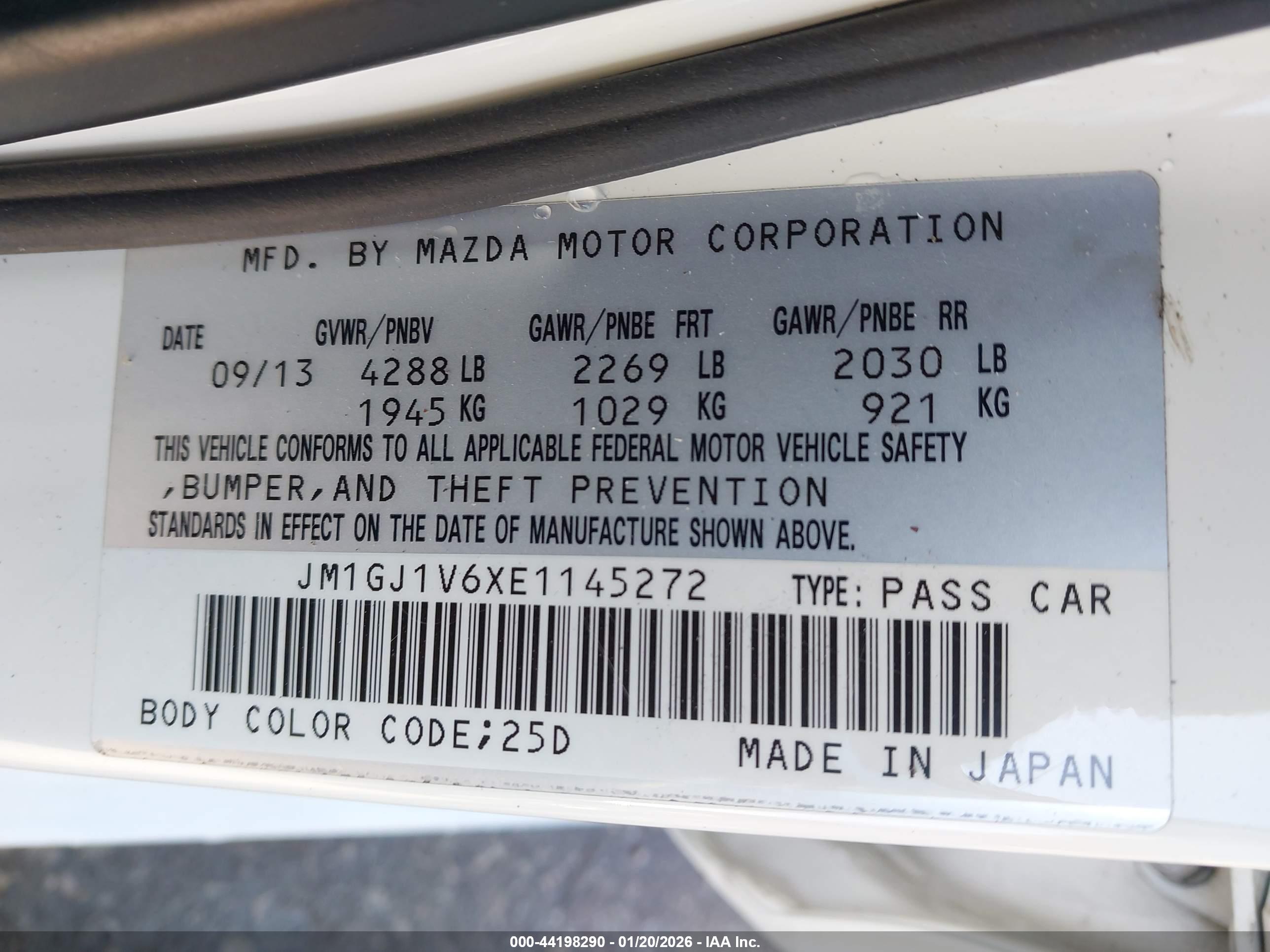 MAZDA MAZDA6 image 9