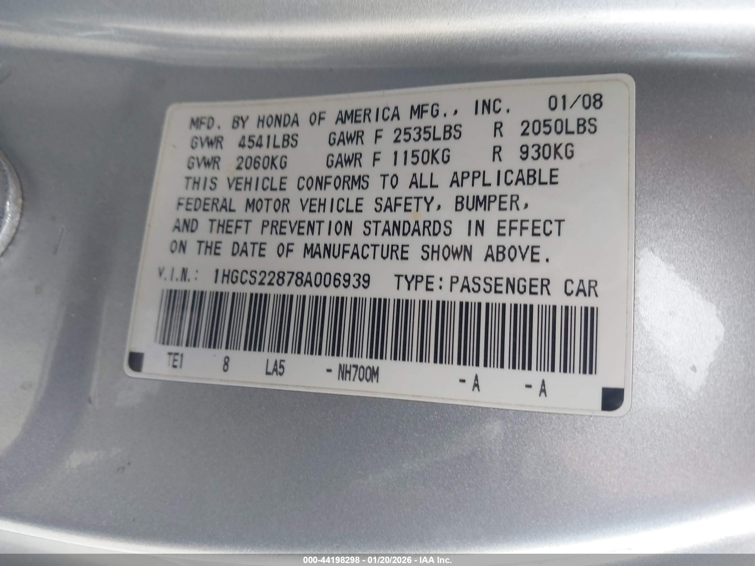 HONDA ACCORD image 9