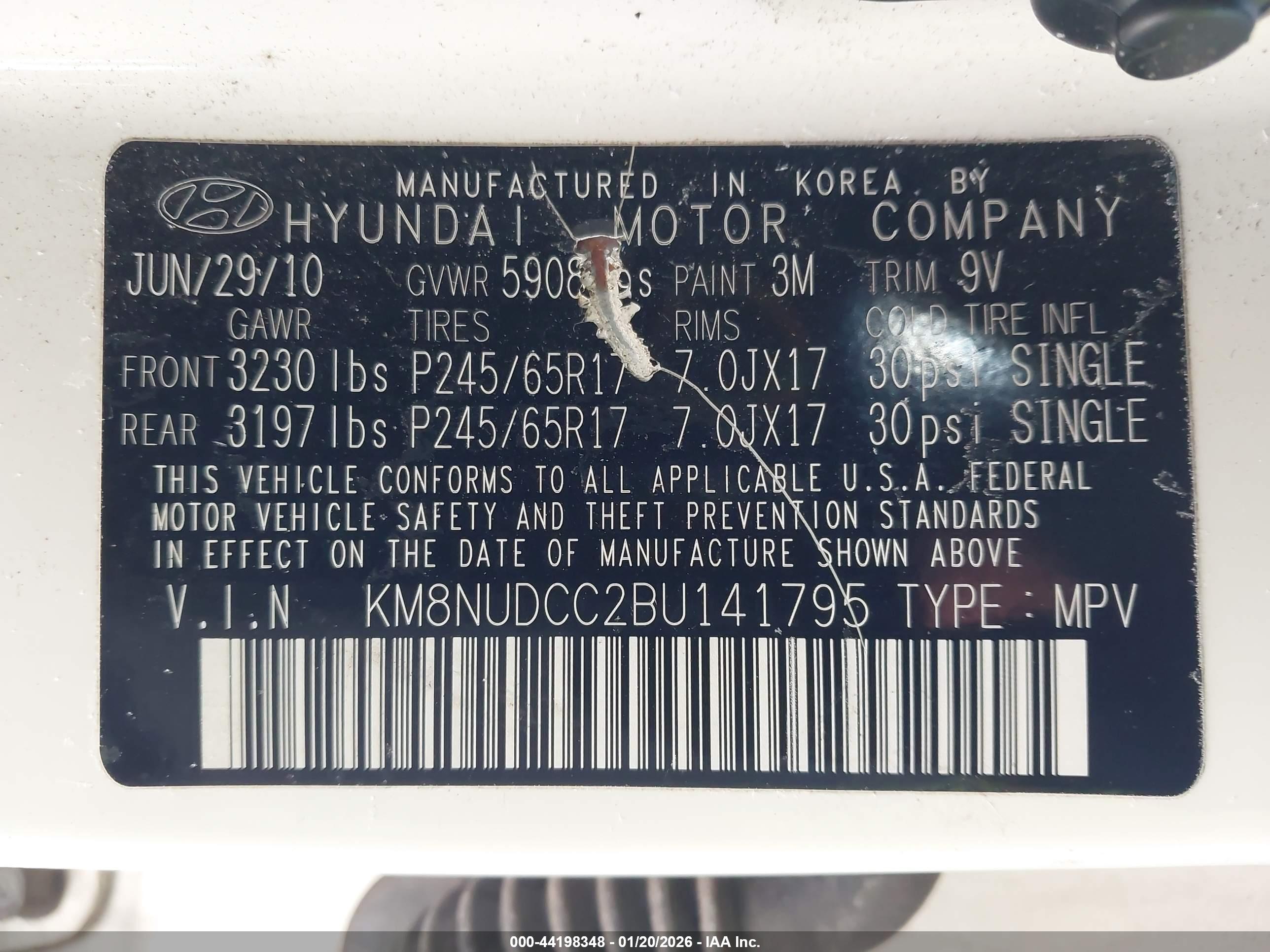HYUNDAI VERACRUZ image 9