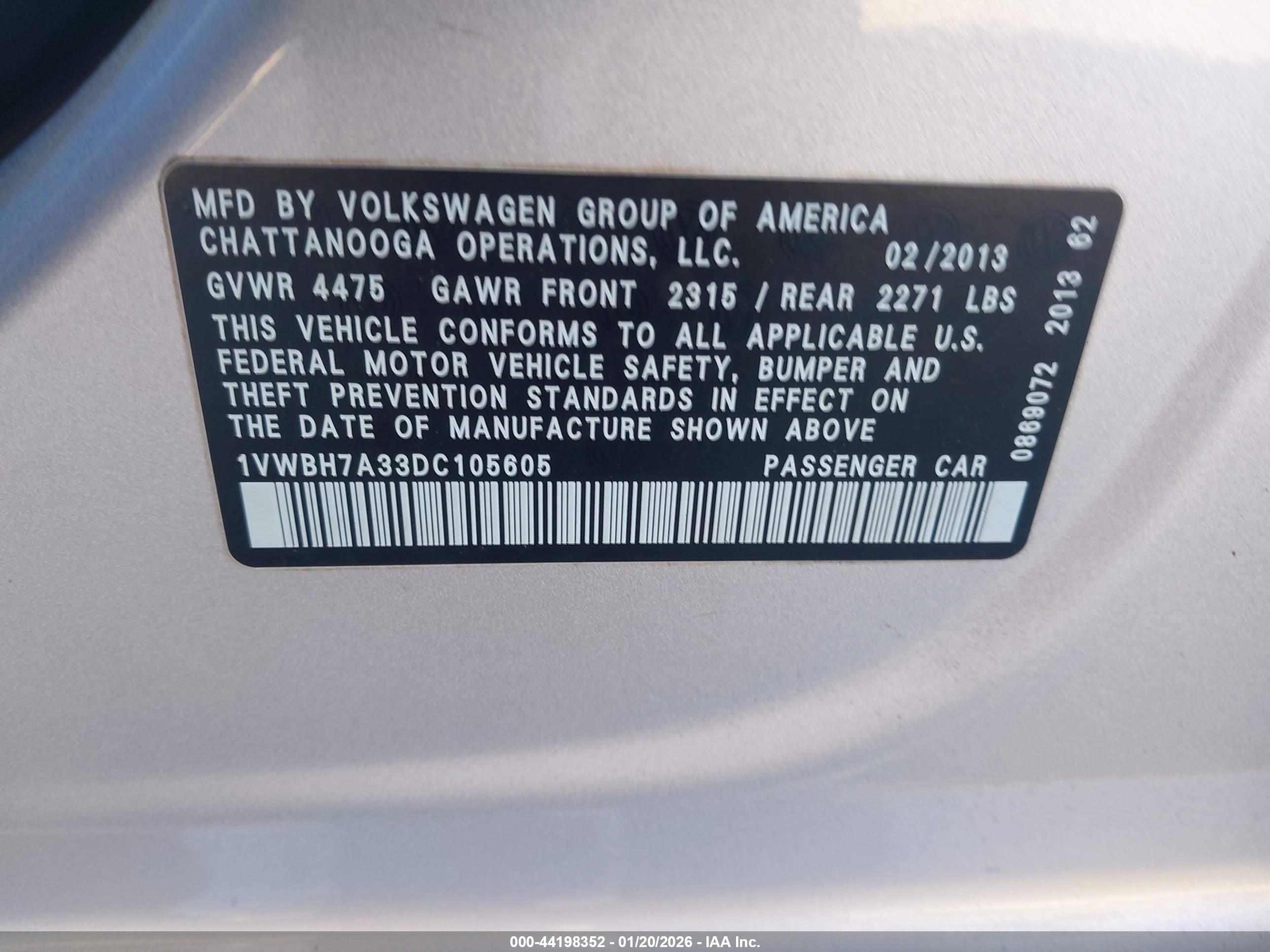 VOLKSWAGEN PASSAT image 9