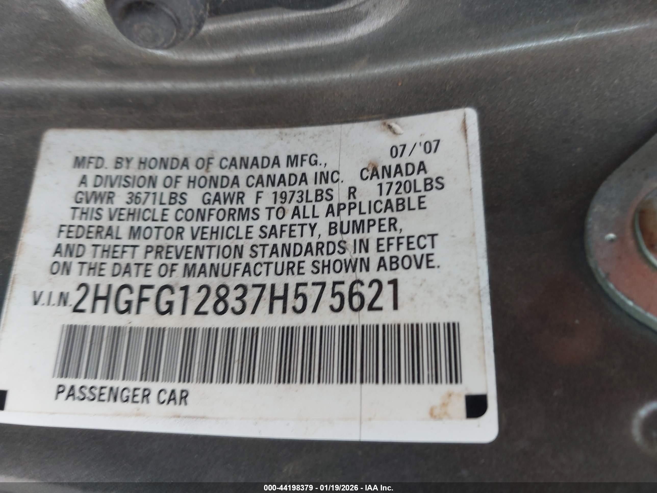 HONDA CIVIC image 9
