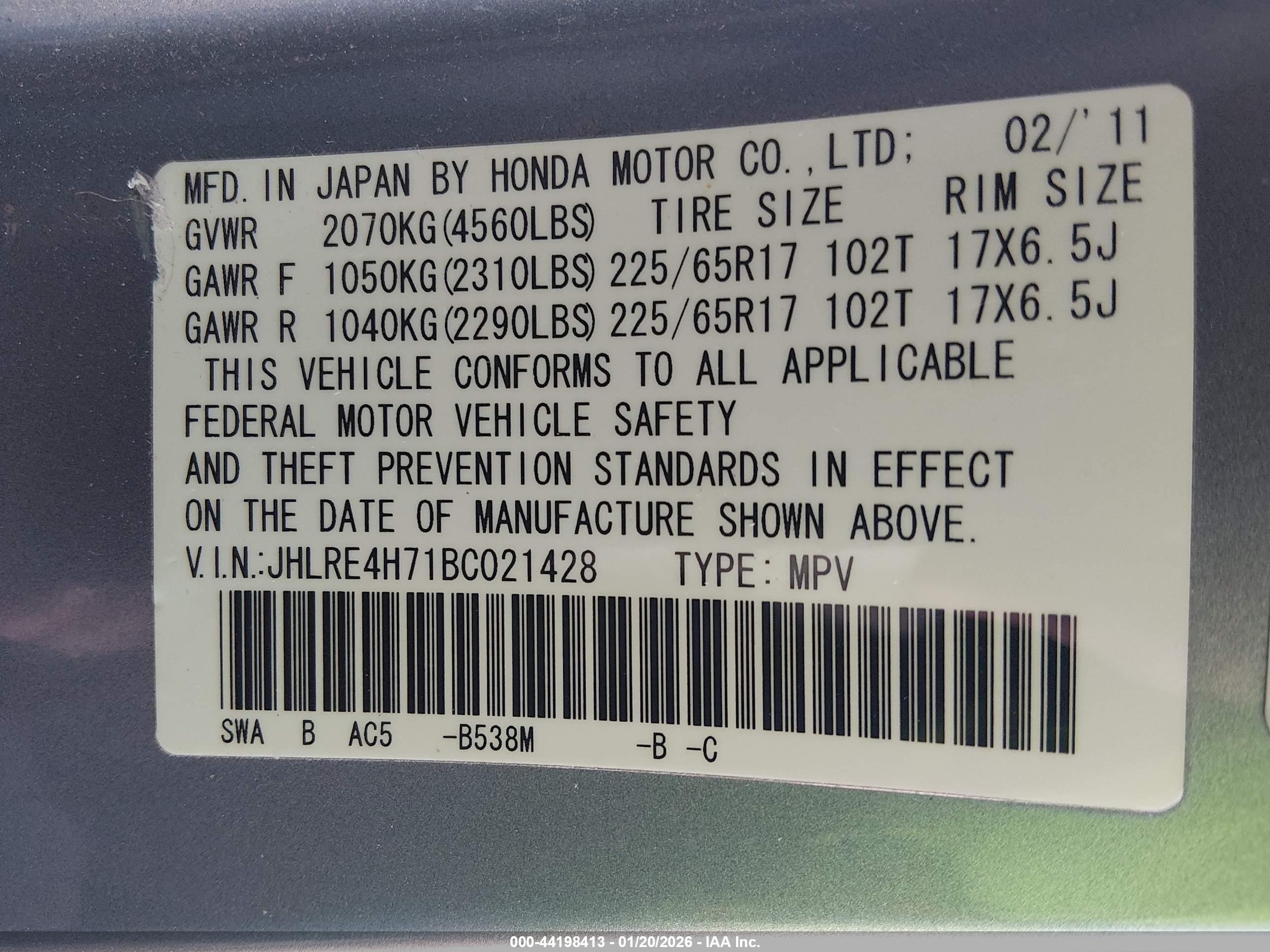 HONDA CR-V image 9