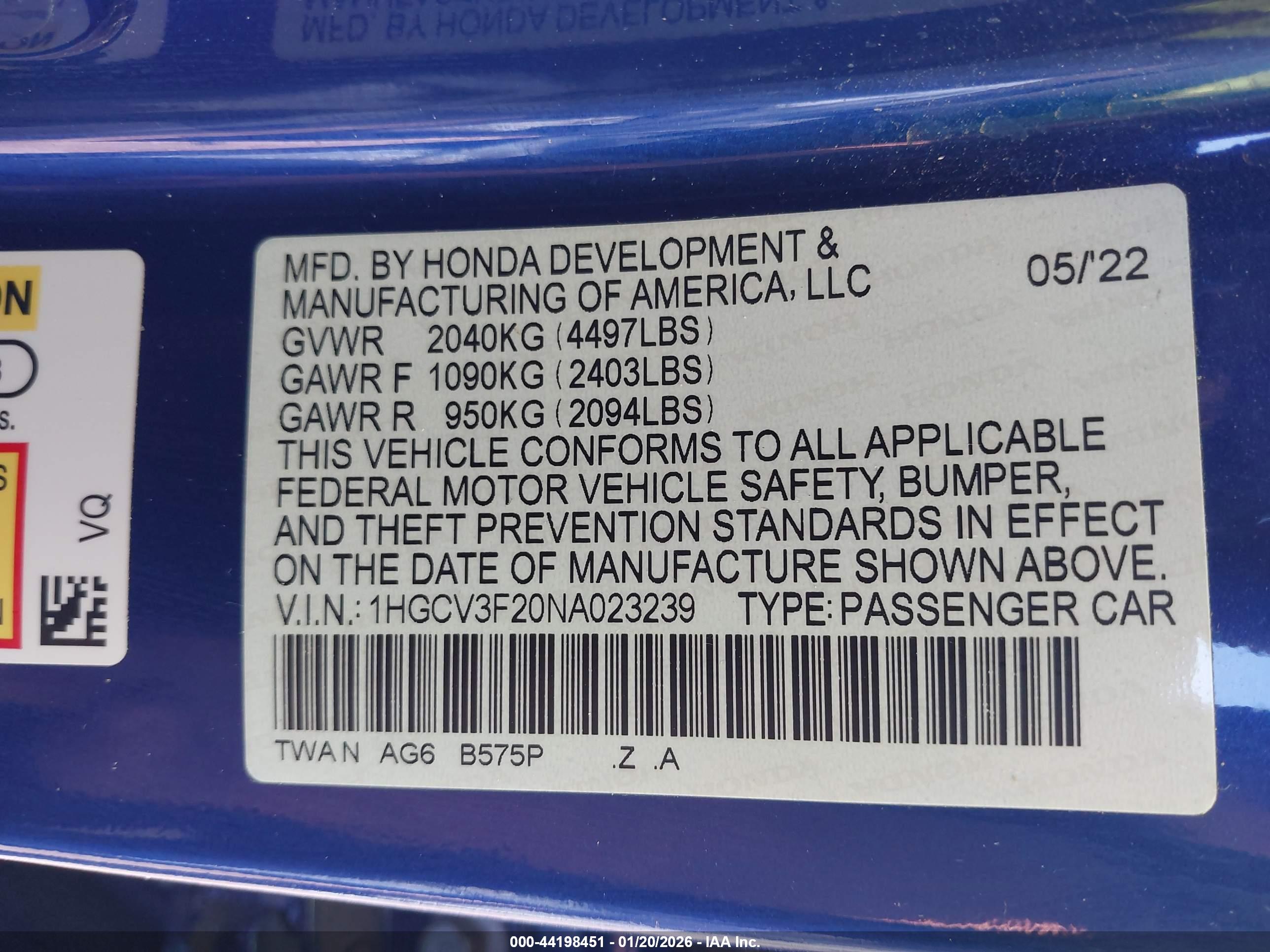 HONDA ACCORD image 9