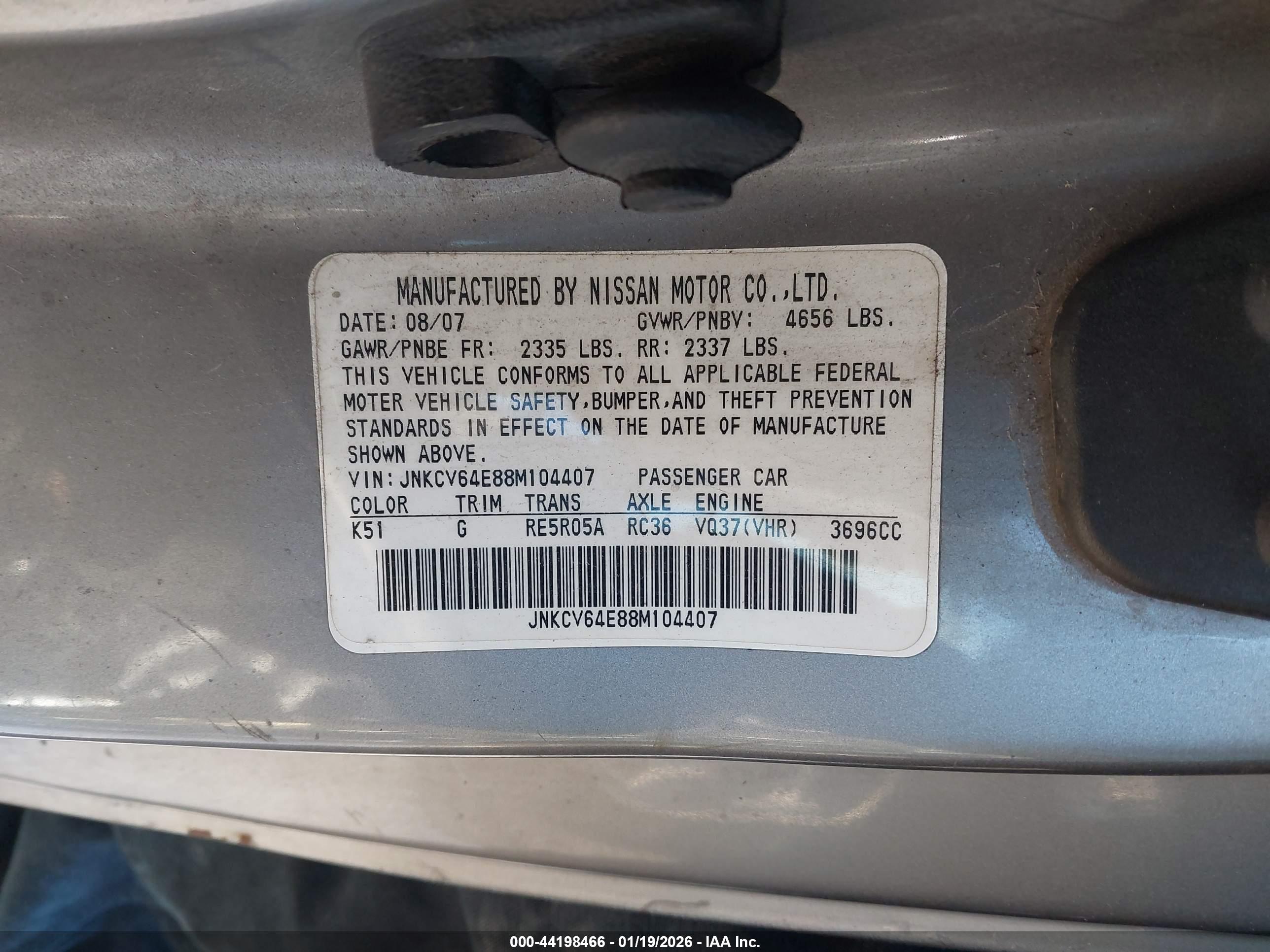 INFINITI G37 image 9