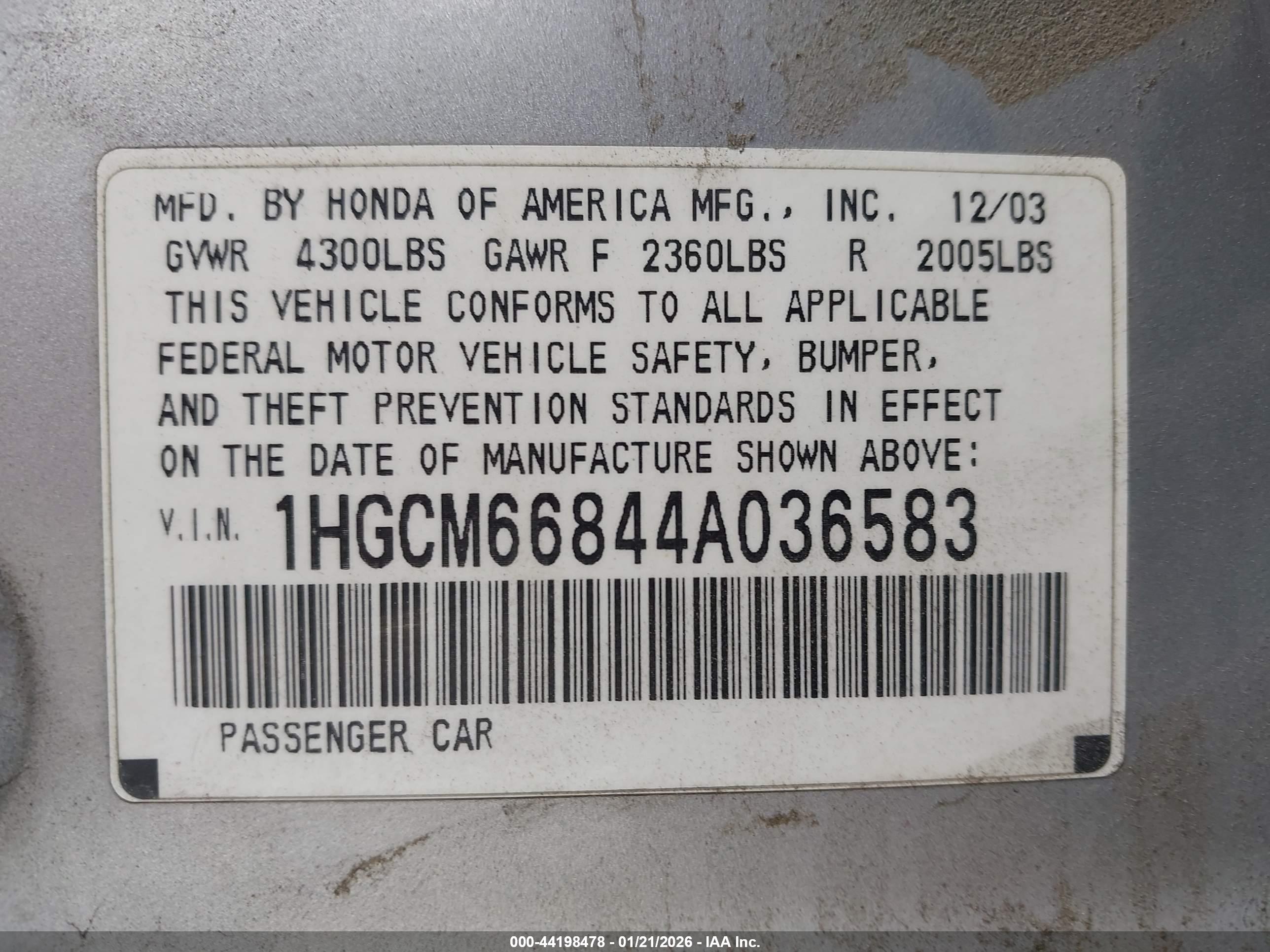 HONDA ACCORD image 9