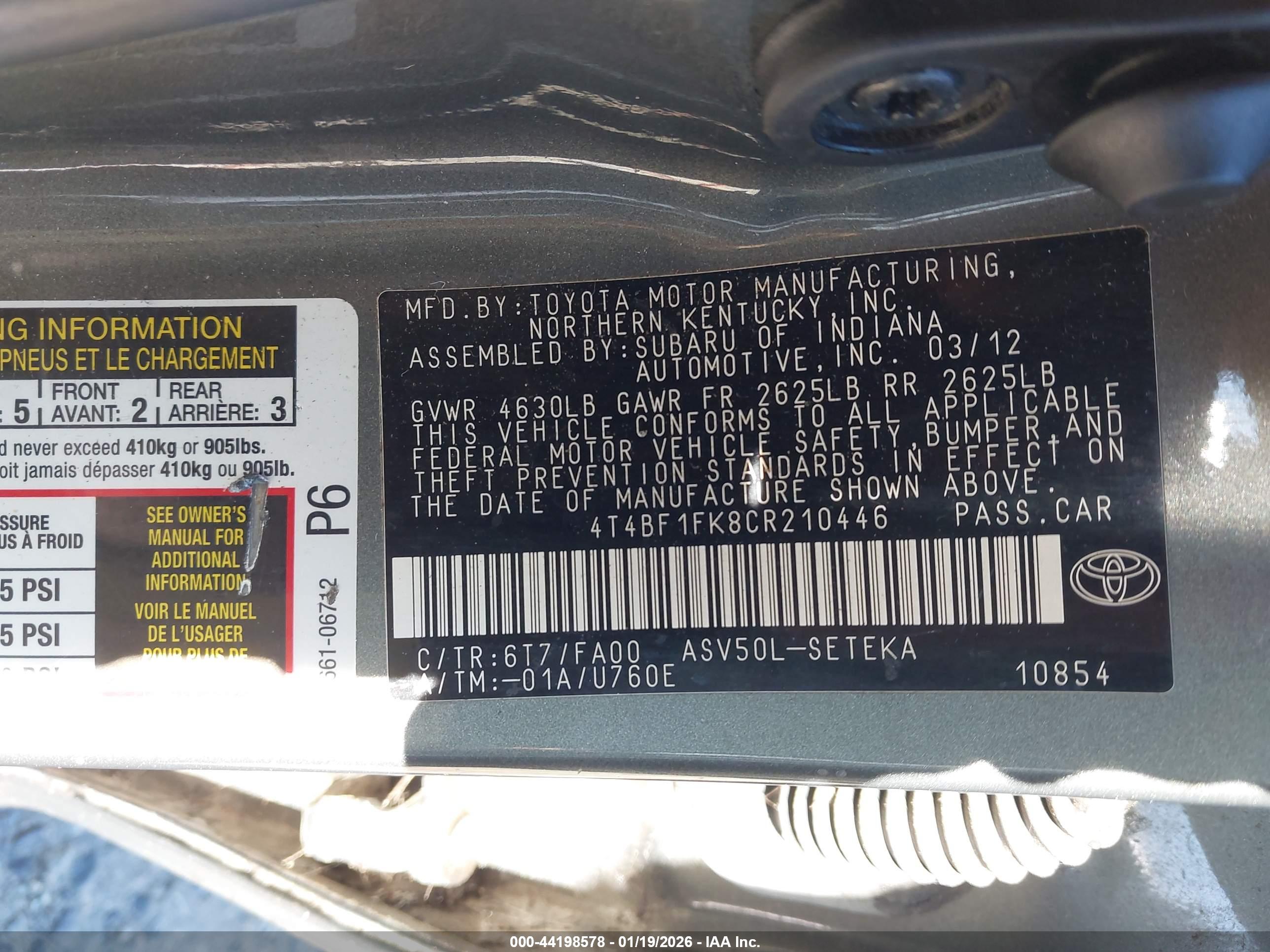 TOYOTA CAMRY image 9