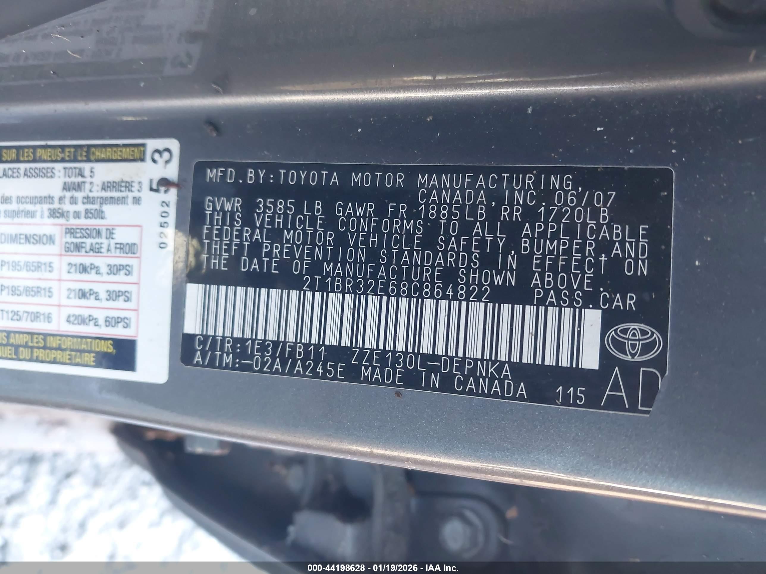 TOYOTA COROLLA image 9