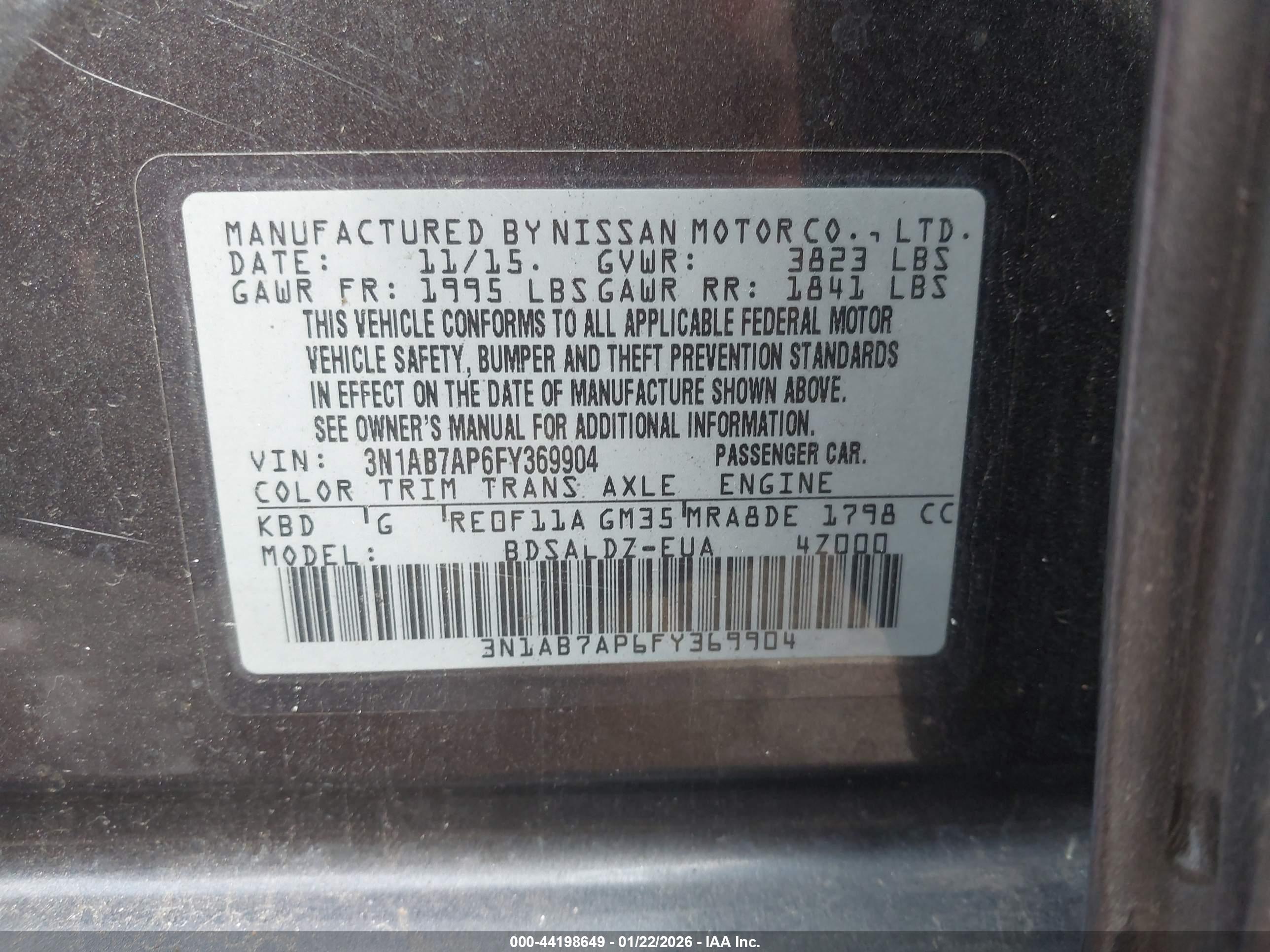 NISSAN SENTRA image 9