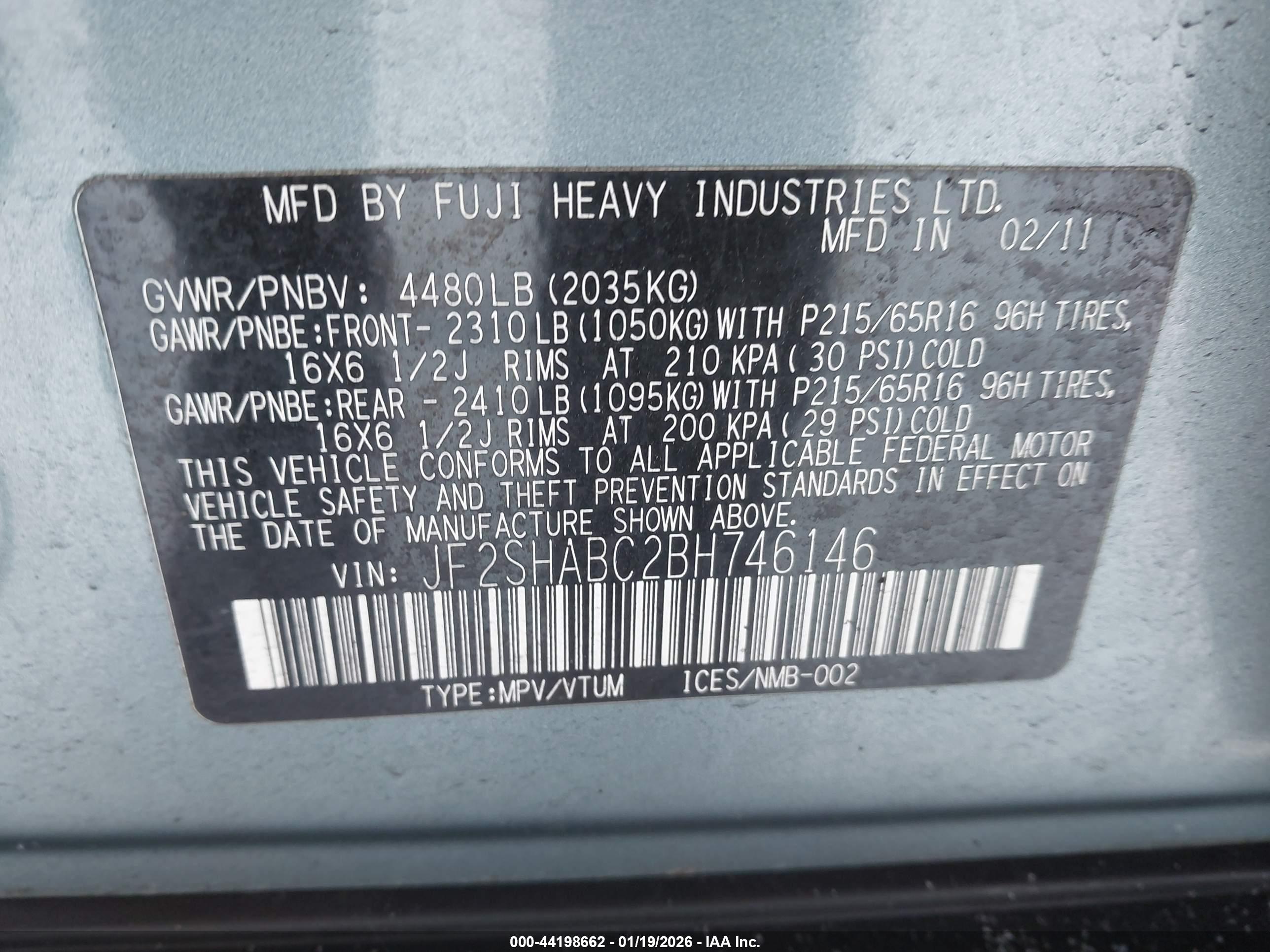 SUBARU FORESTER image 9