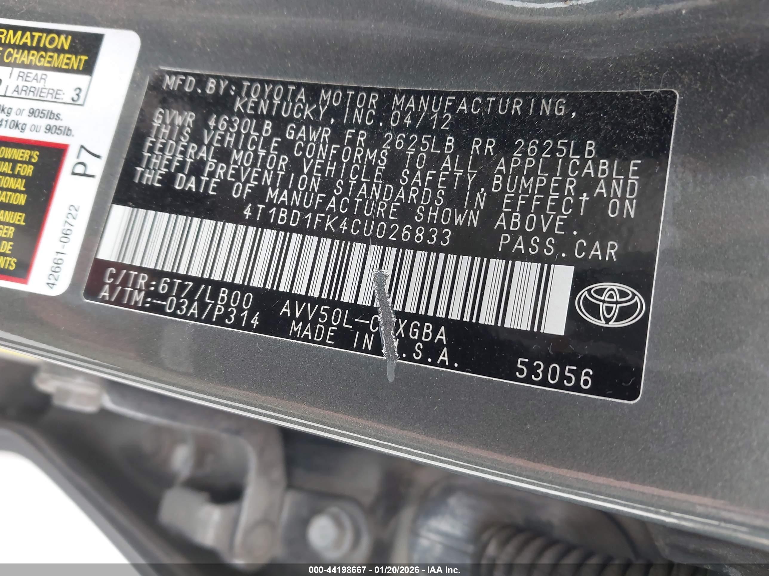 TOYOTA CAMRY image 9