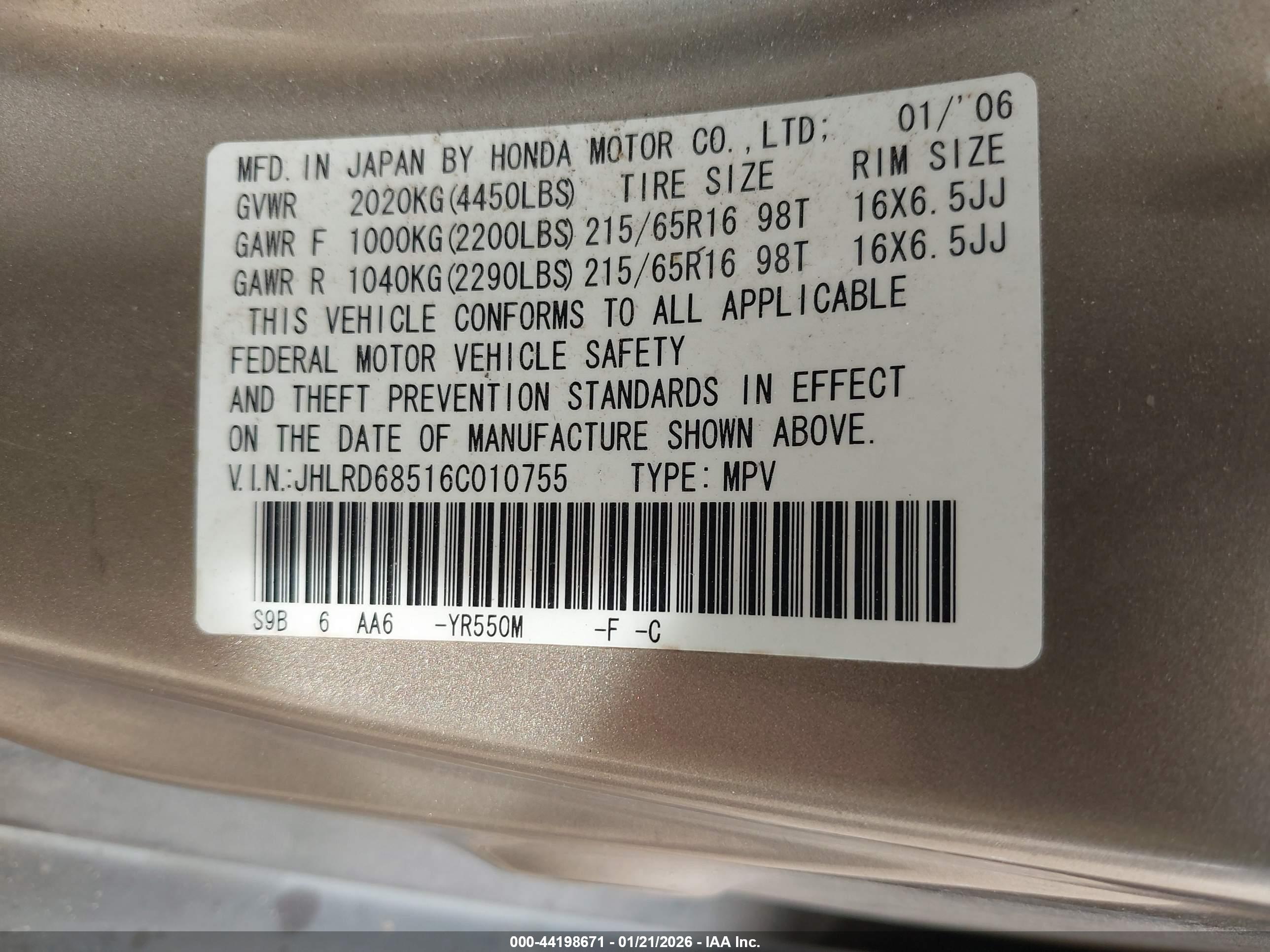 HONDA CR-V image 9