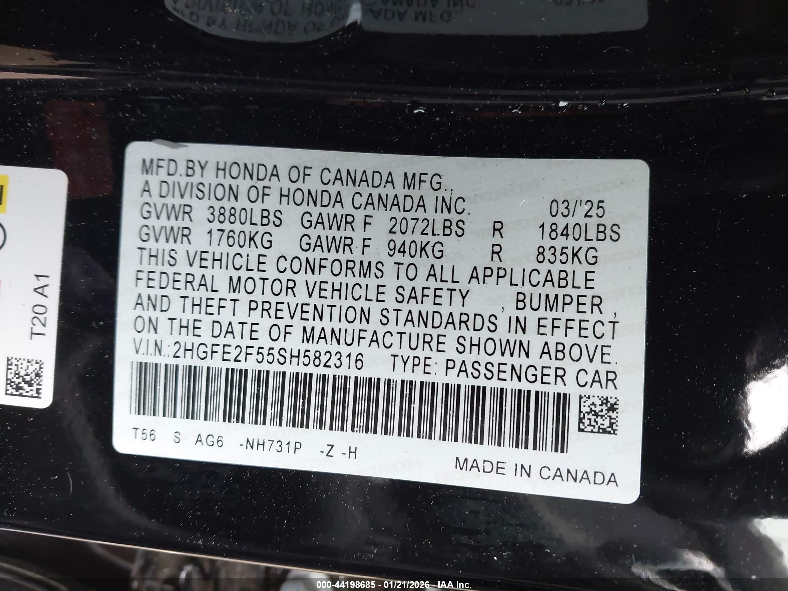 HONDA CIVIC image 9