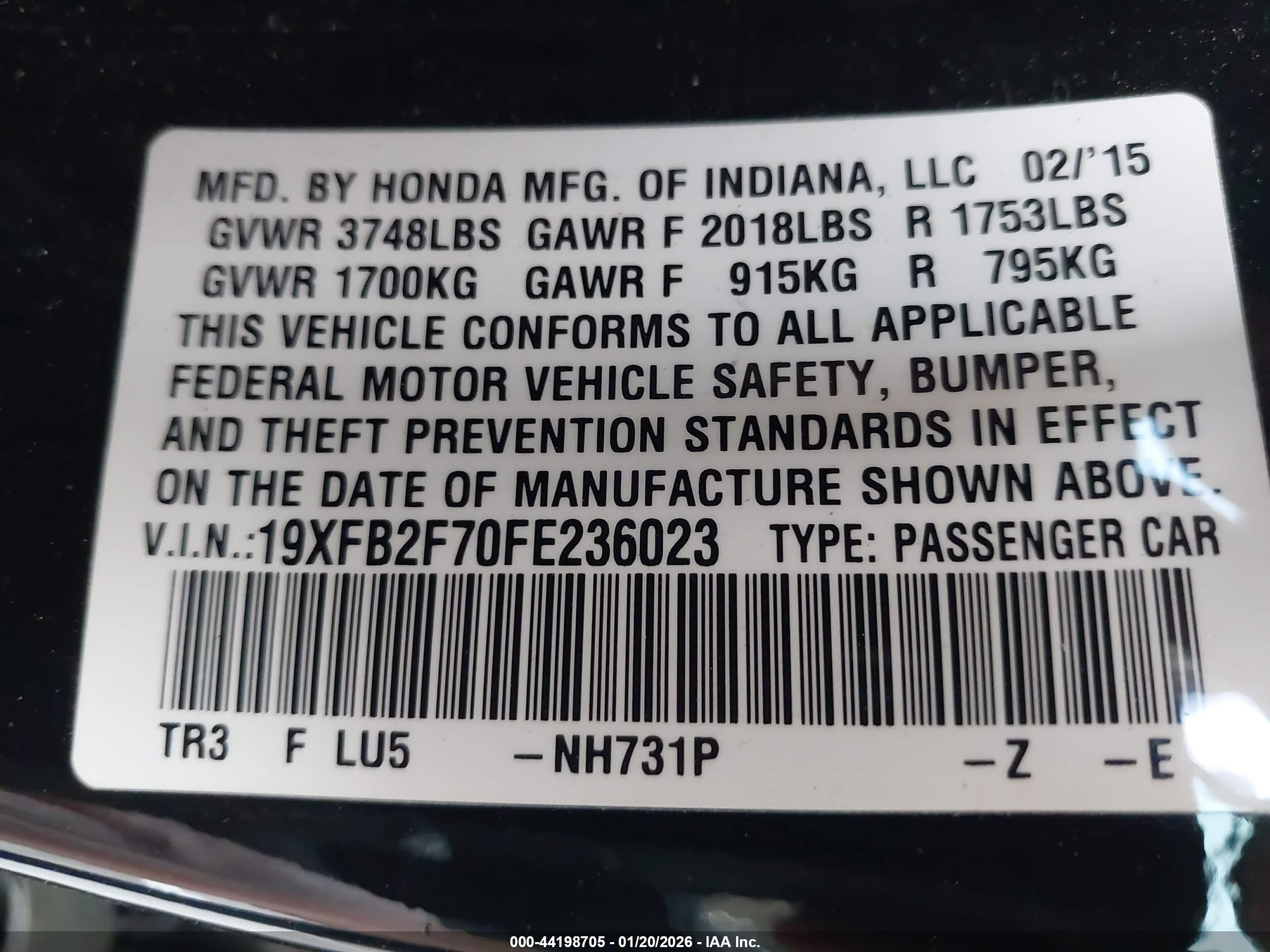 HONDA CIVIC image 9