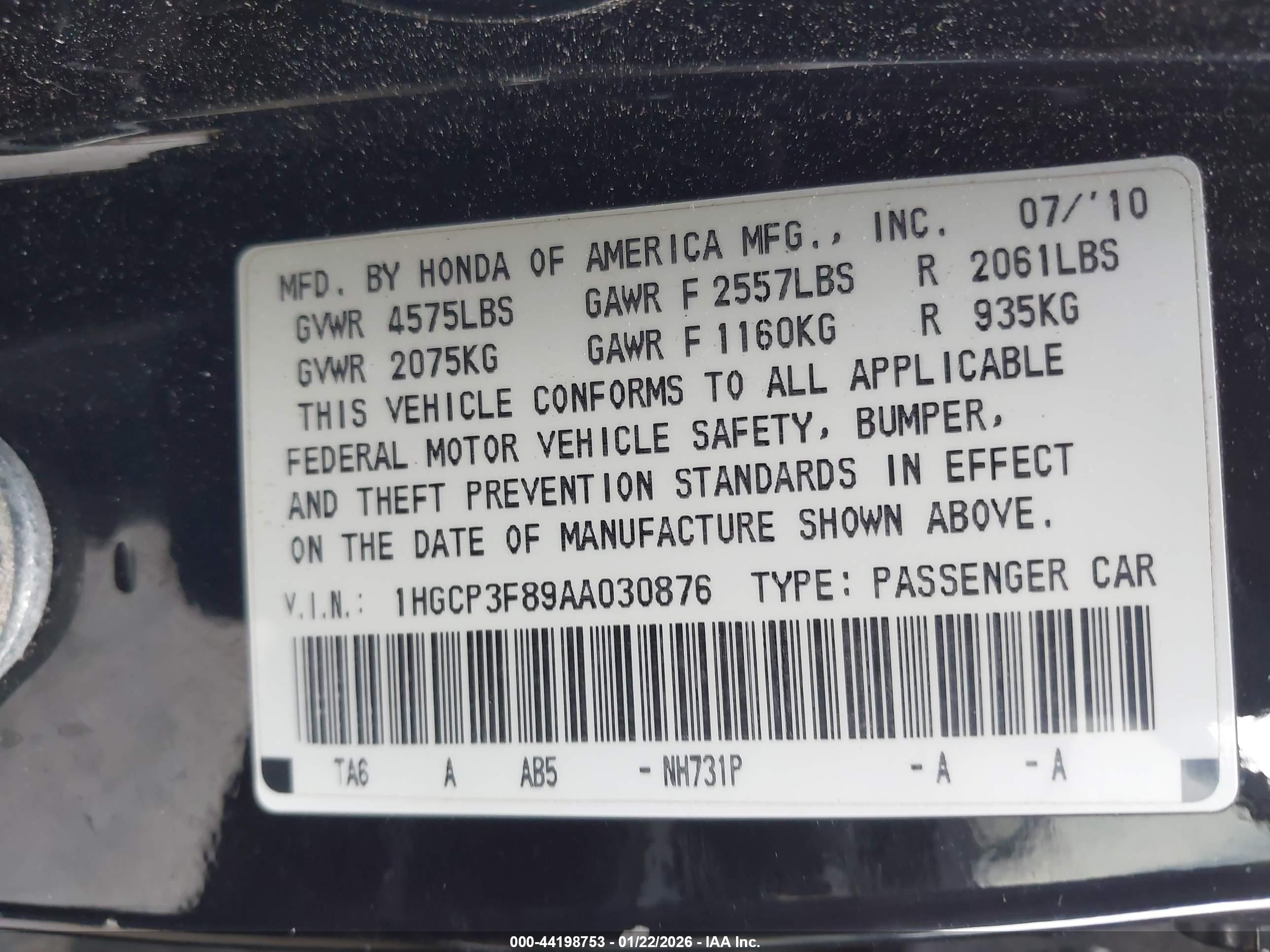 HONDA ACCORD image 9