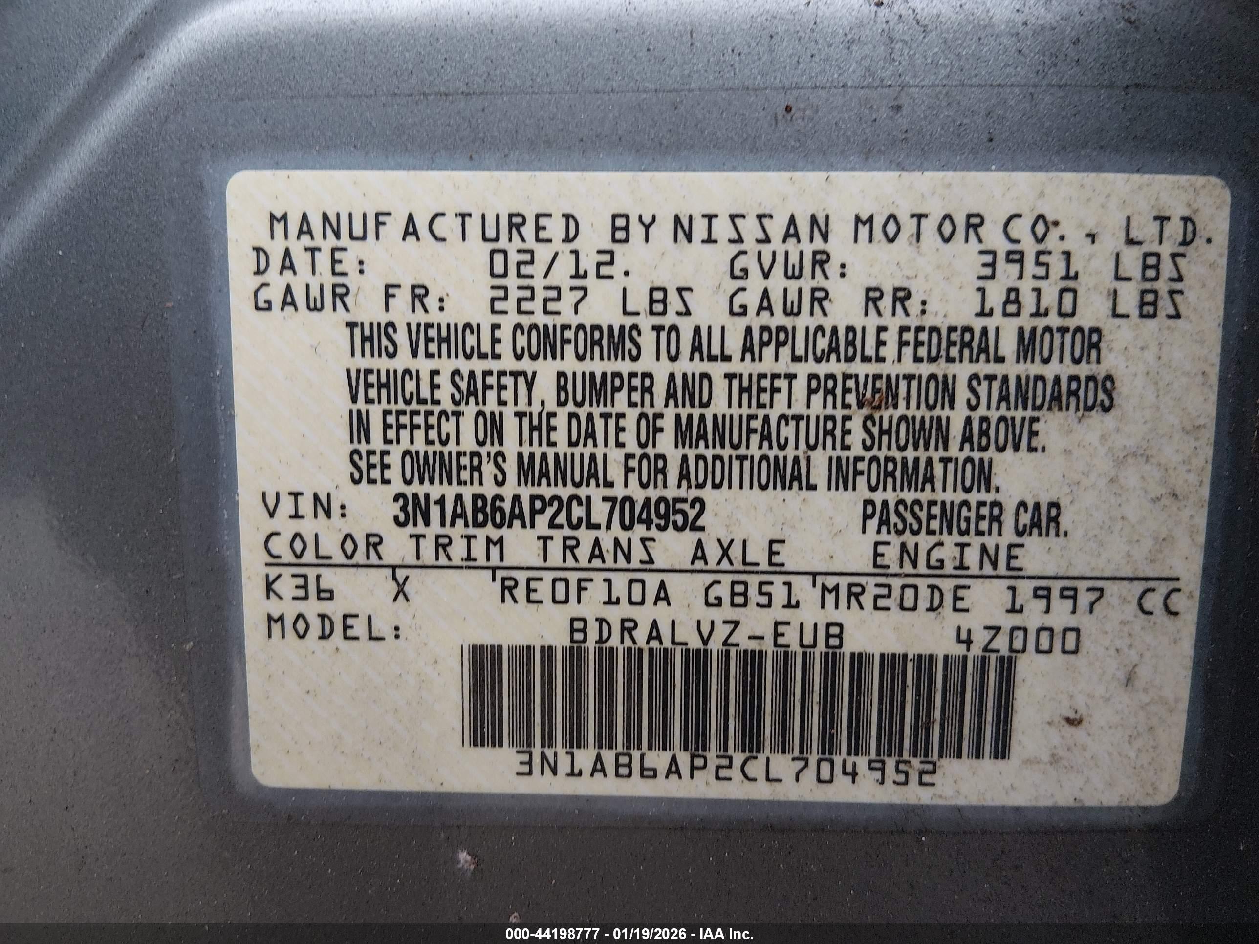 NISSAN SENTRA image 9