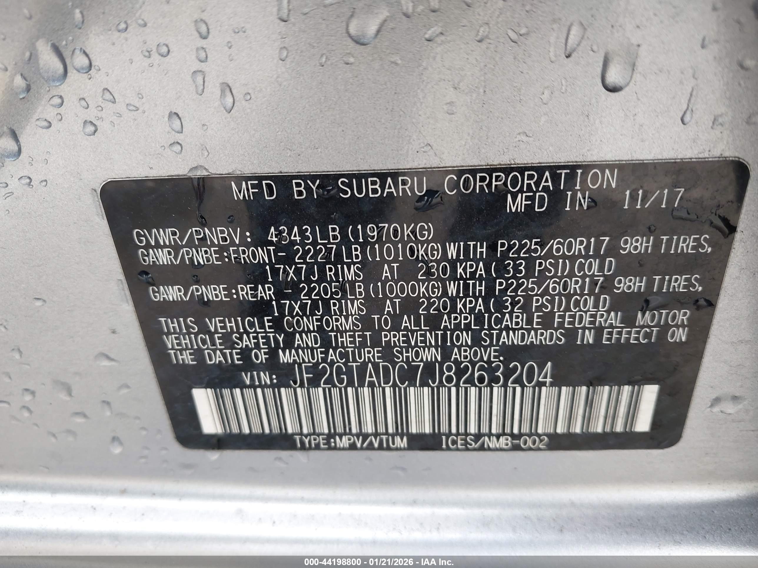 SUBARU CROSSTREK image 9
