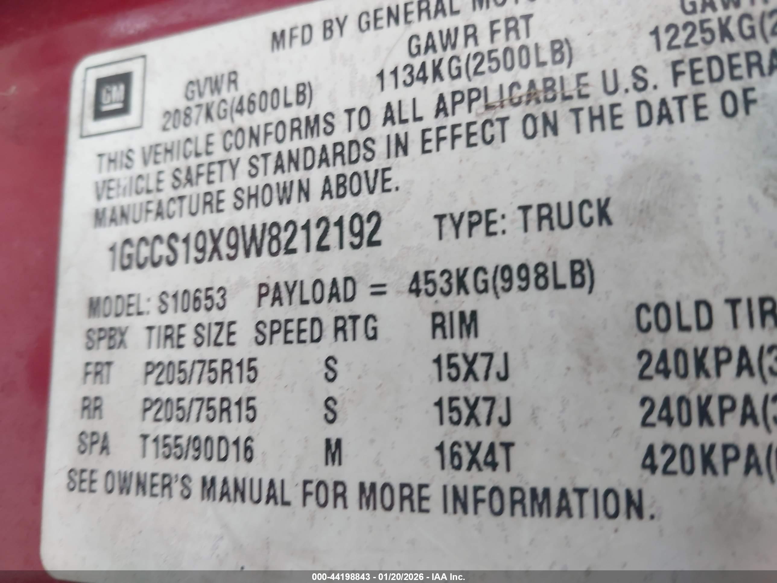 CHEVROLET S-10 image 9