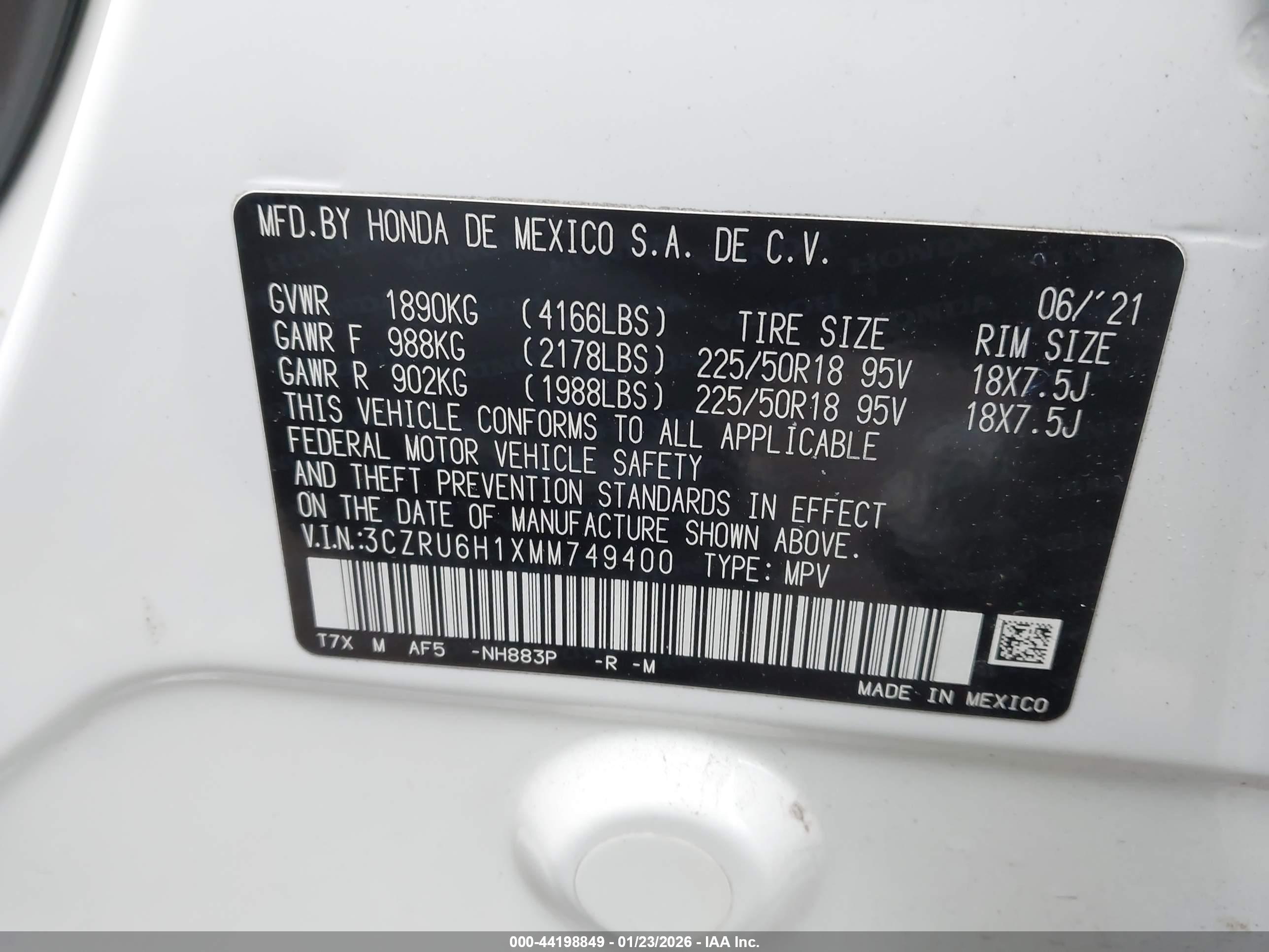 HONDA HR-V image 9