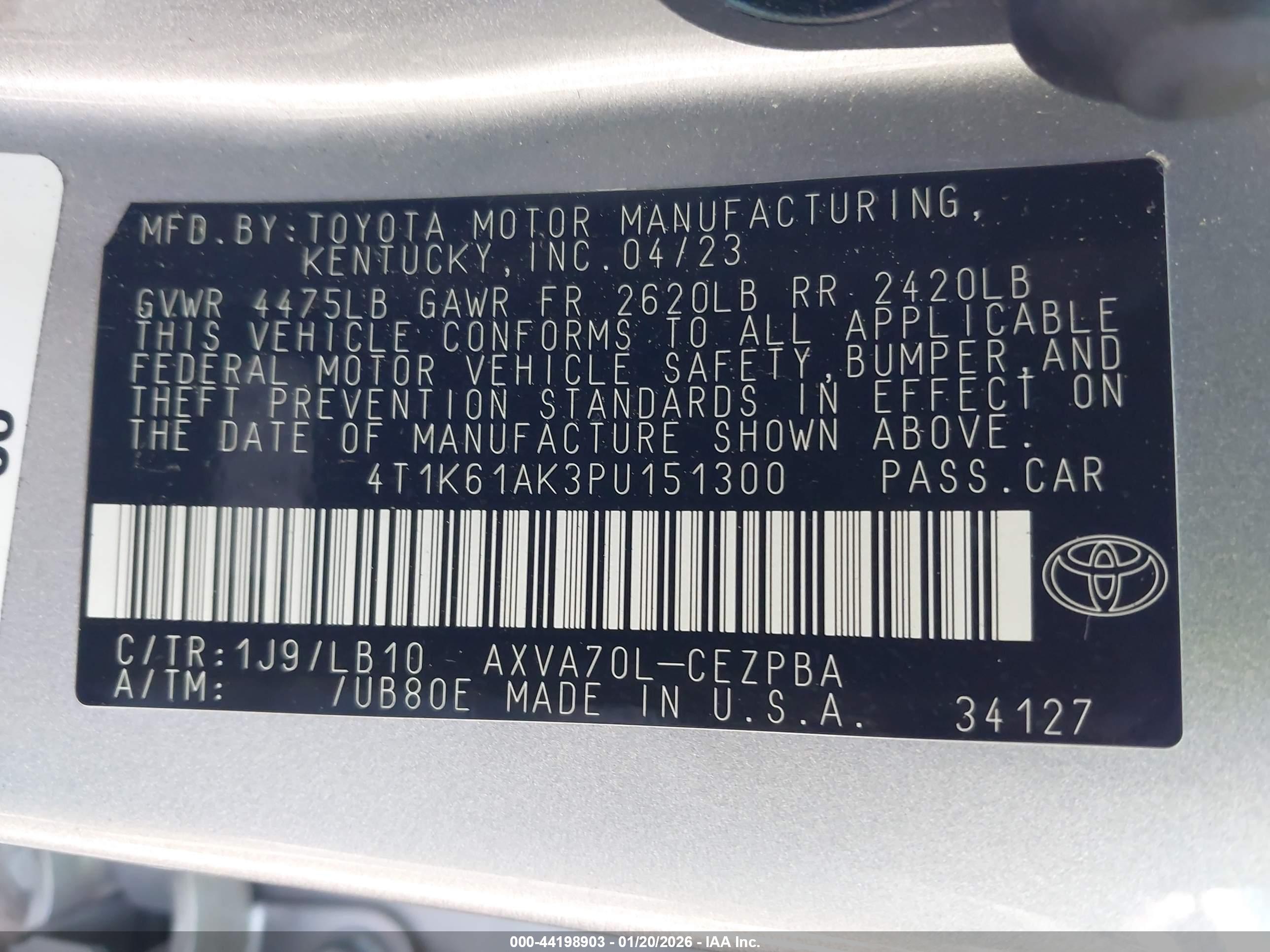 TOYOTA CAMRY image 9