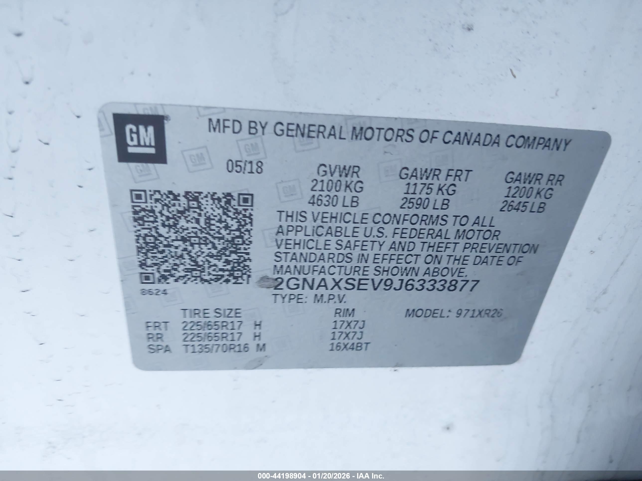 CHEVROLET EQUINOX image 9