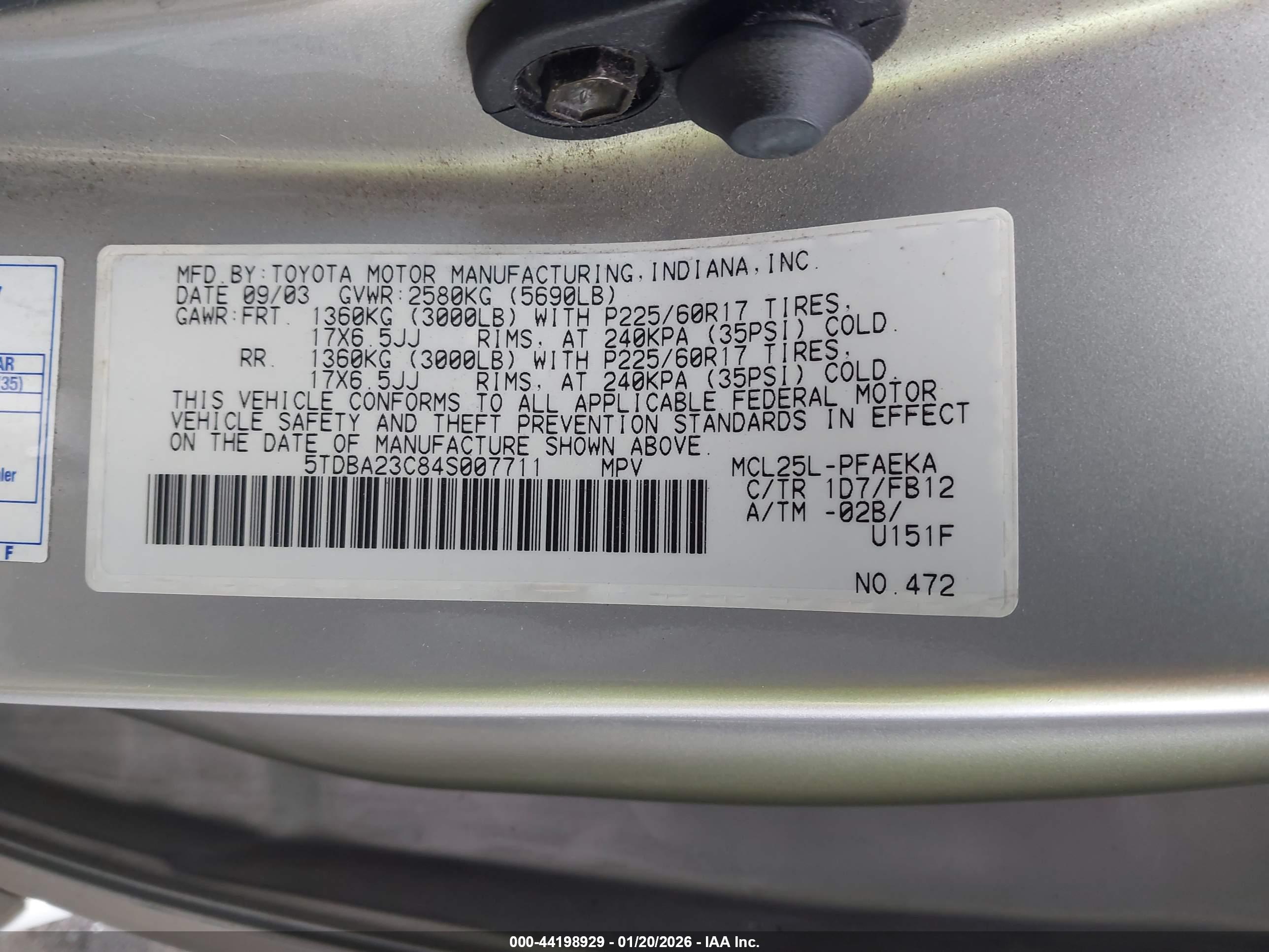 TOYOTA SIENNA image 9