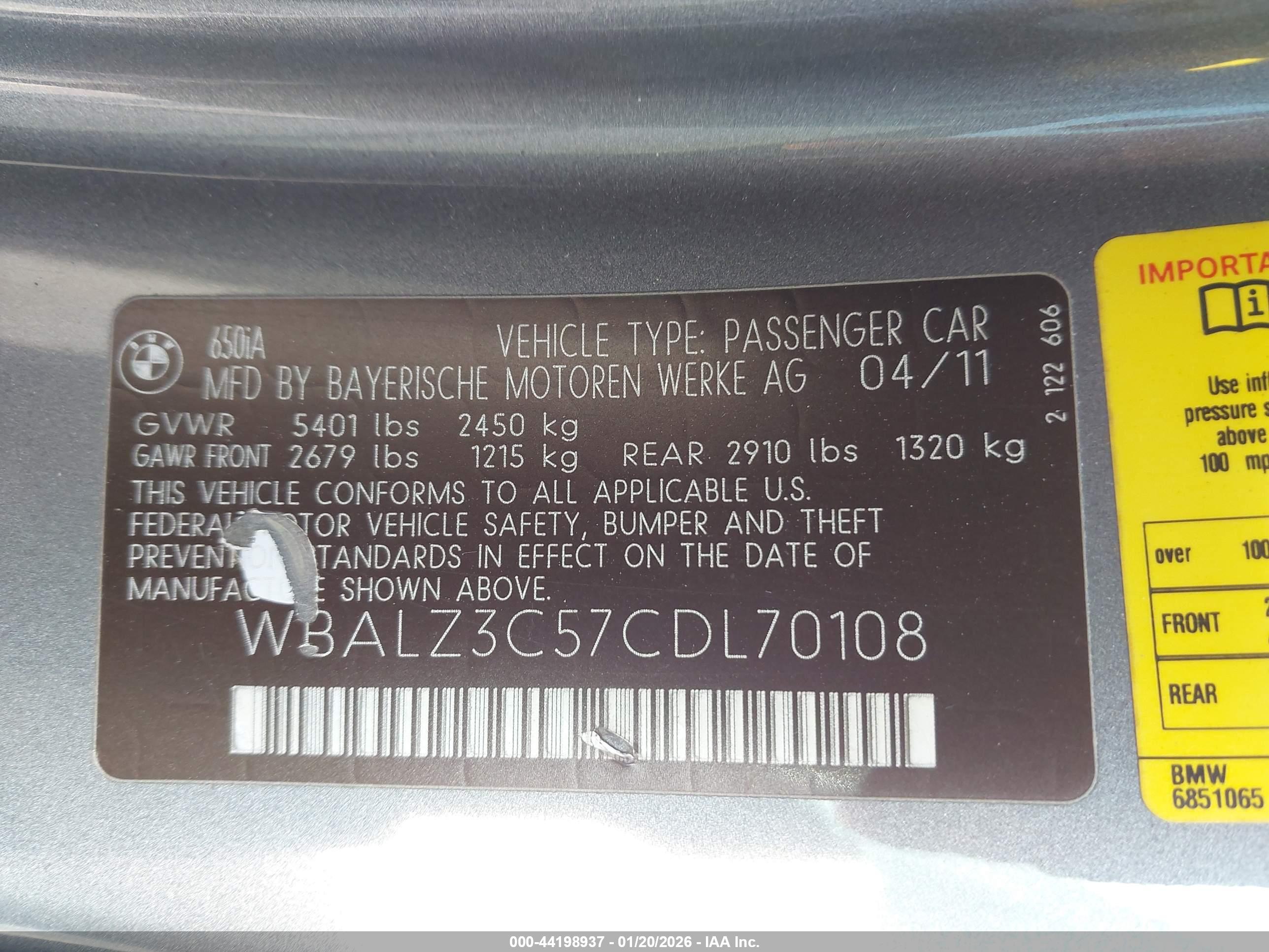 BMW 650I image 9