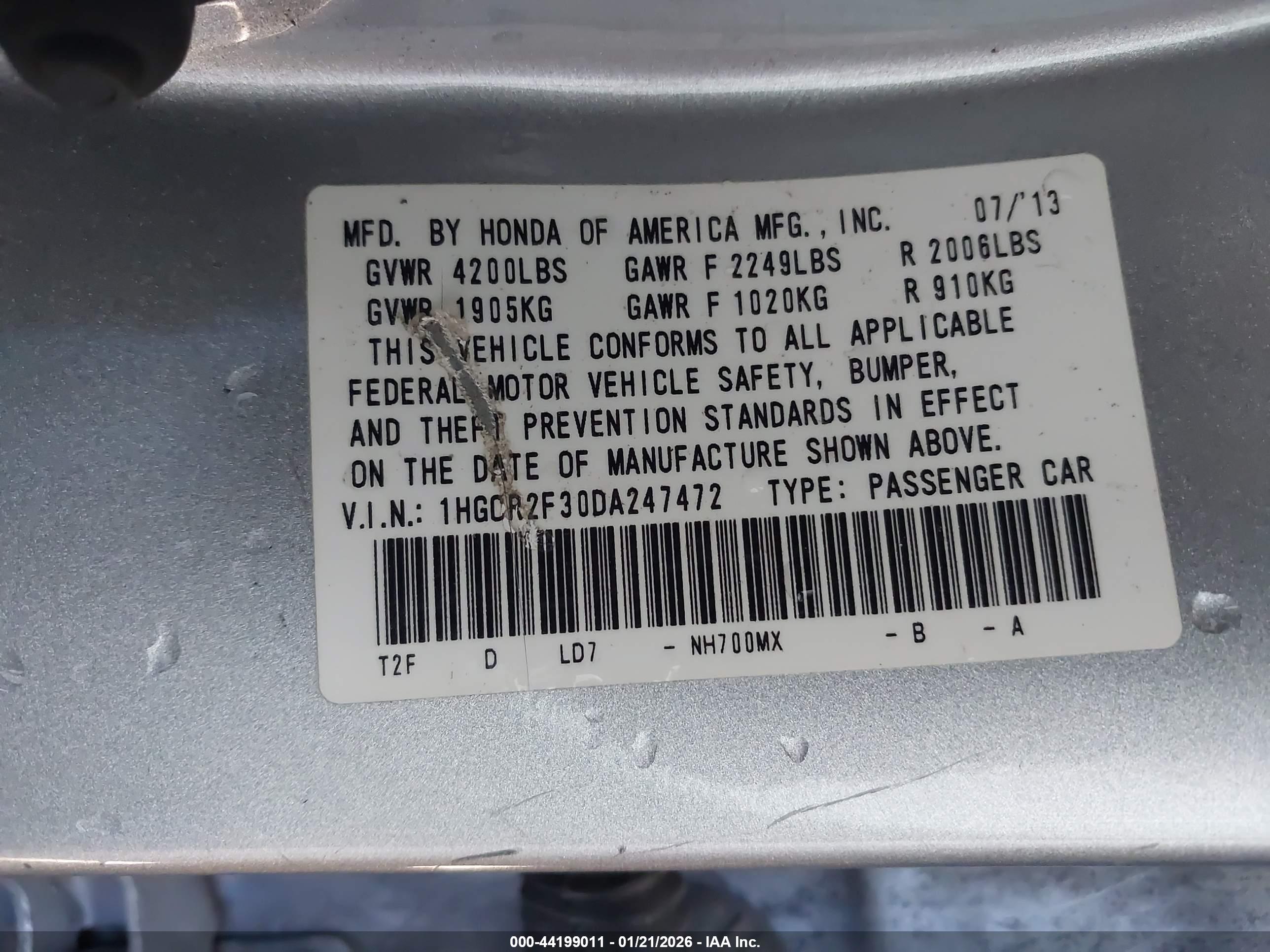 HONDA ACCORD image 9