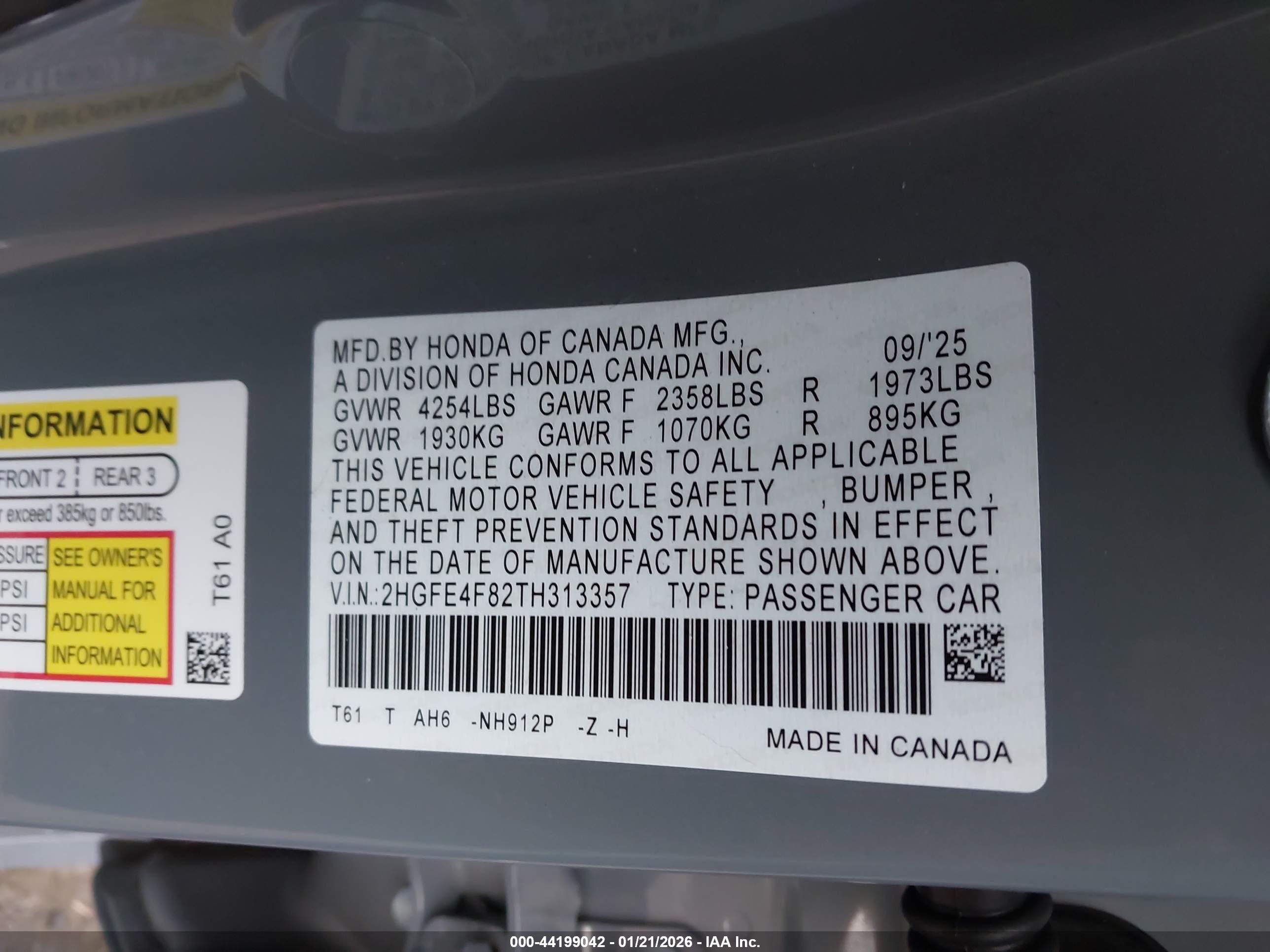 HONDA CIVIC image 9