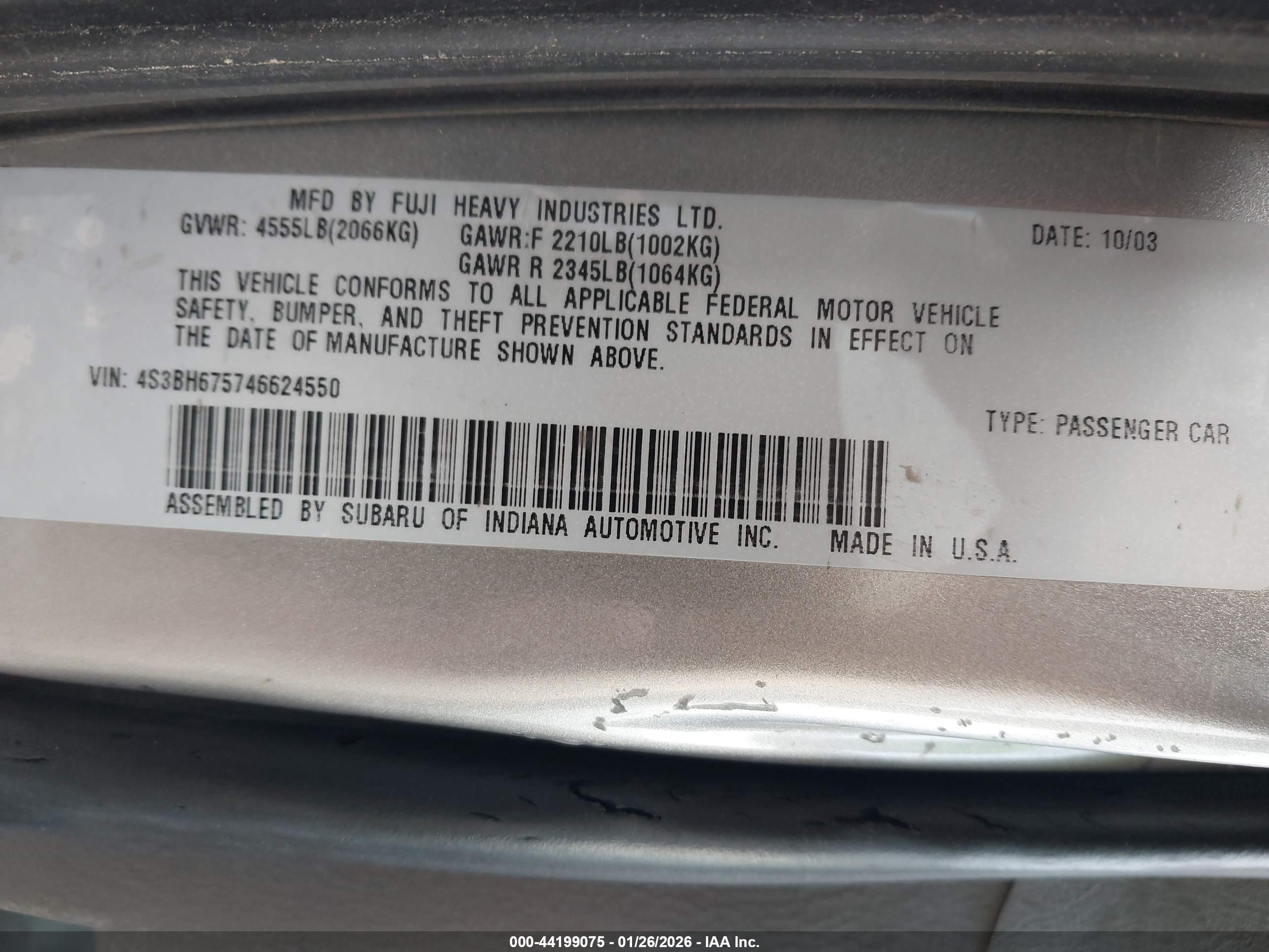 SUBARU OUTBACK image 9