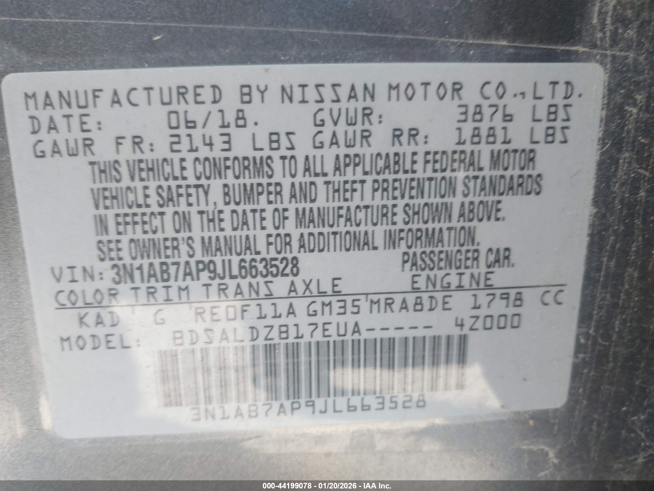 NISSAN SENTRA image 9