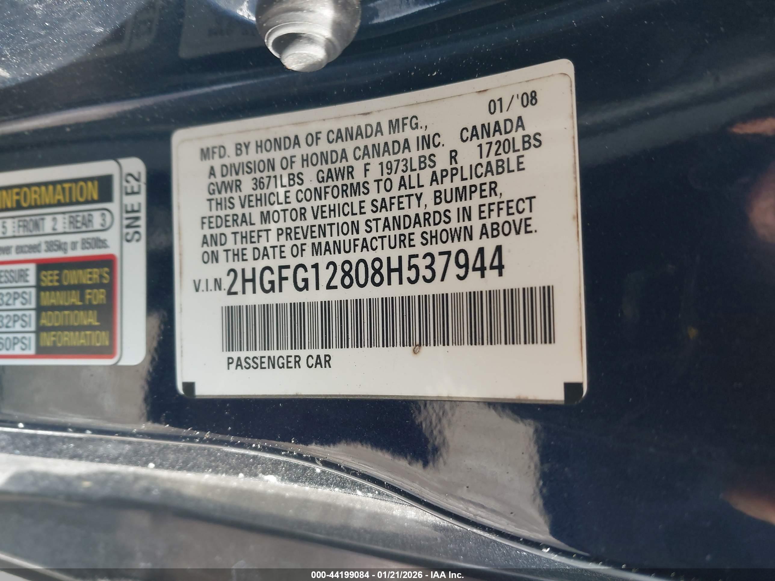 HONDA CIVIC image 9