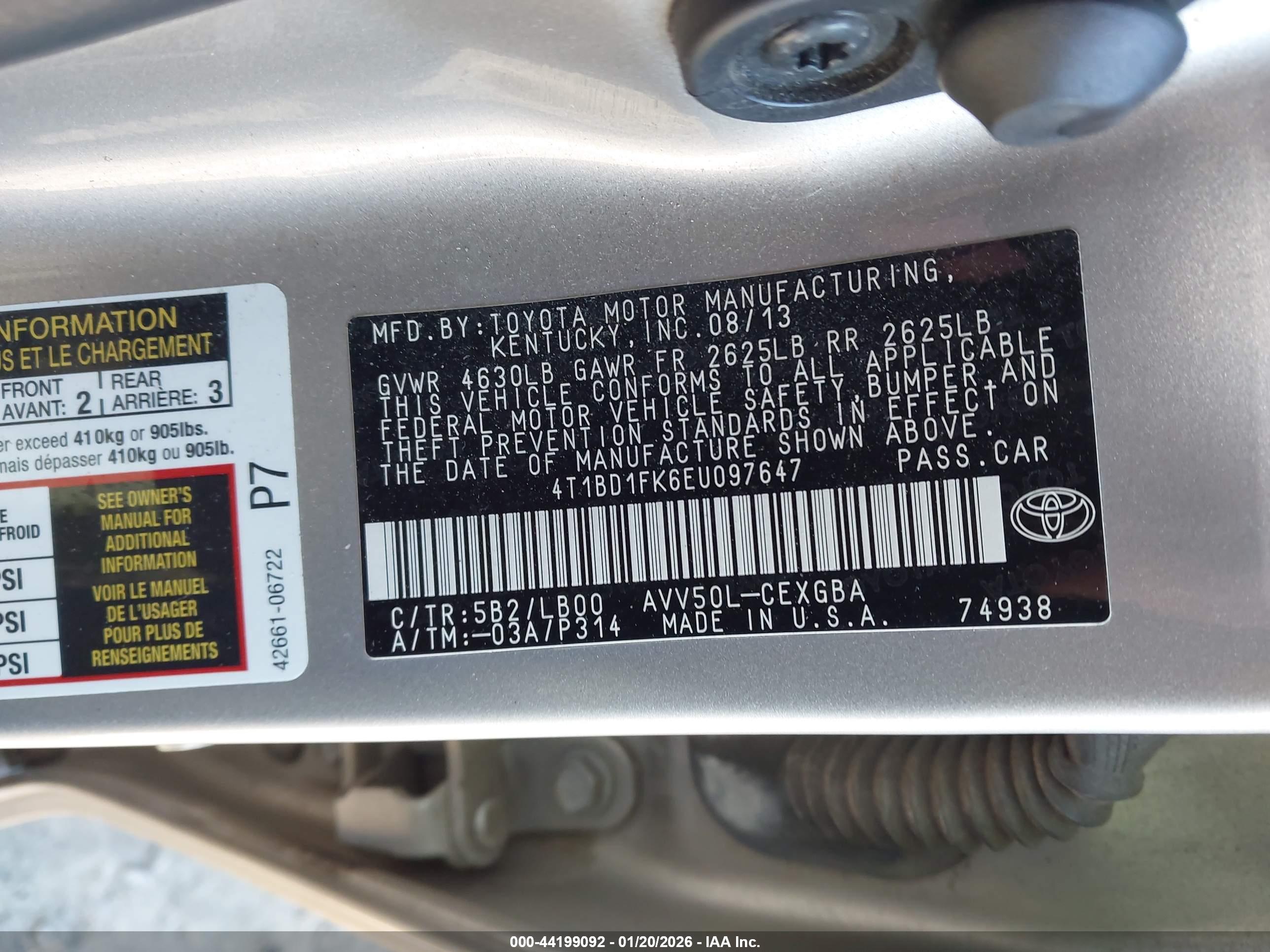 TOYOTA CAMRY image 9