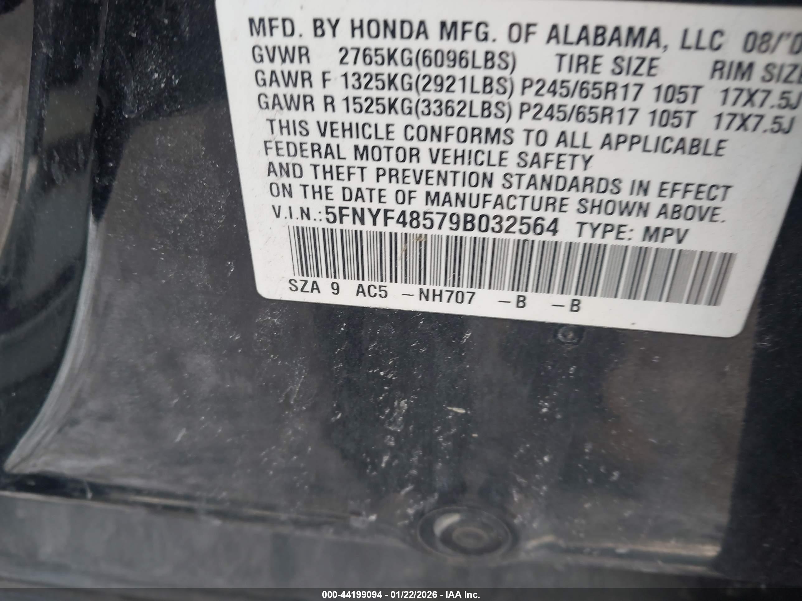 HONDA PILOT image 9