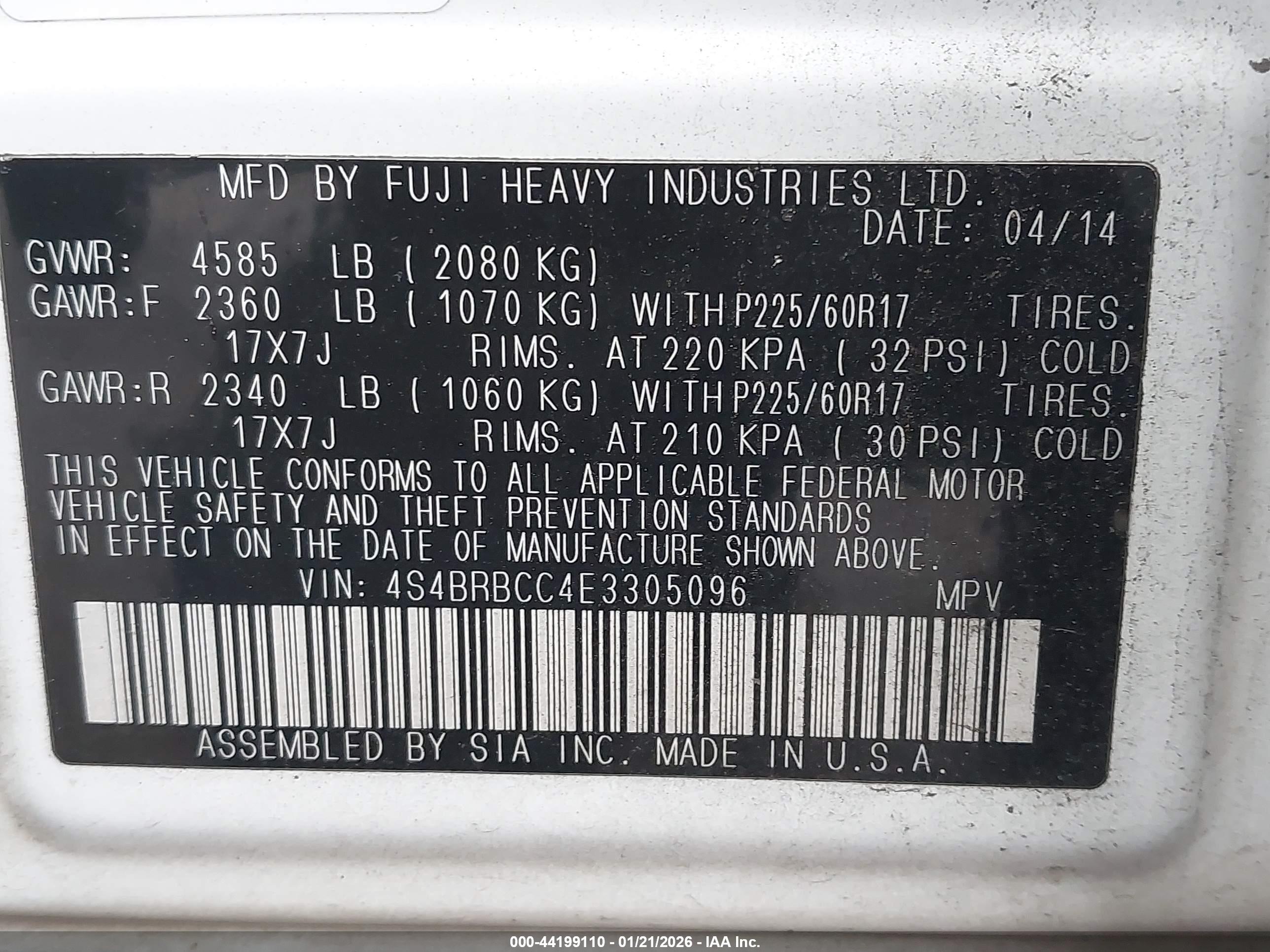 SUBARU OUTBACK image 9