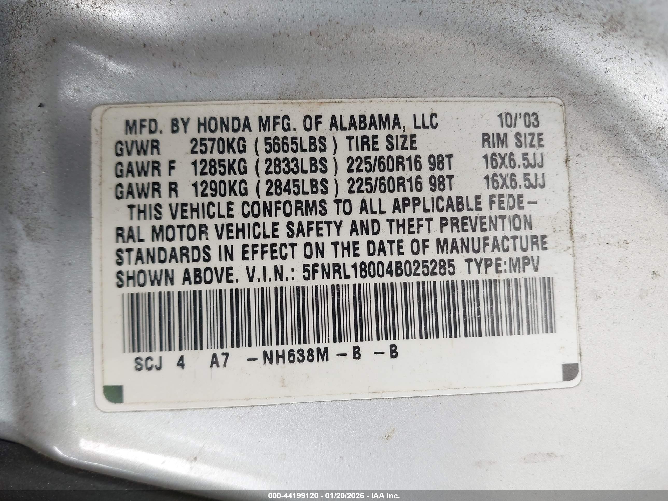 HONDA ODYSSEY image 9