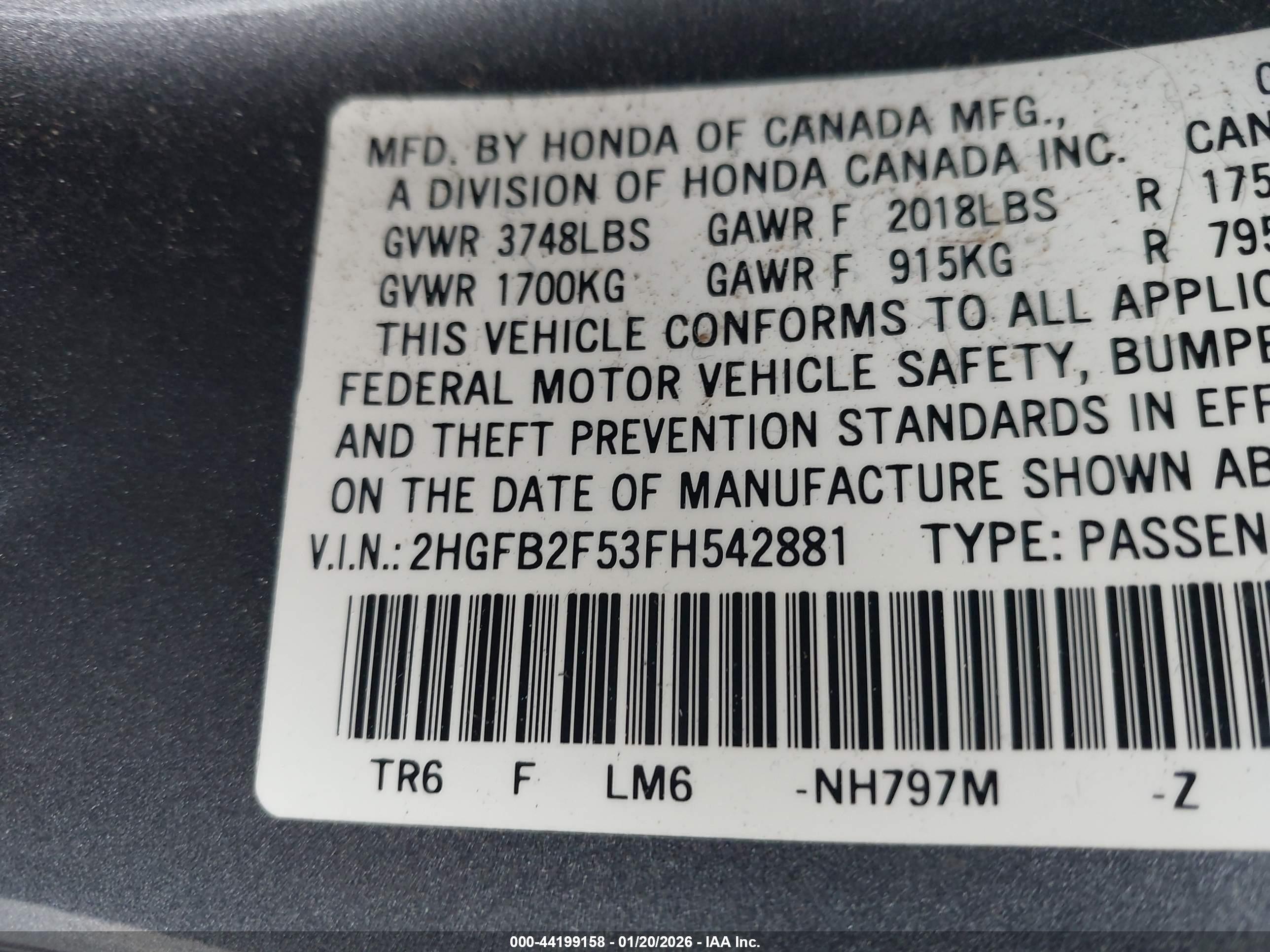 HONDA CIVIC image 9