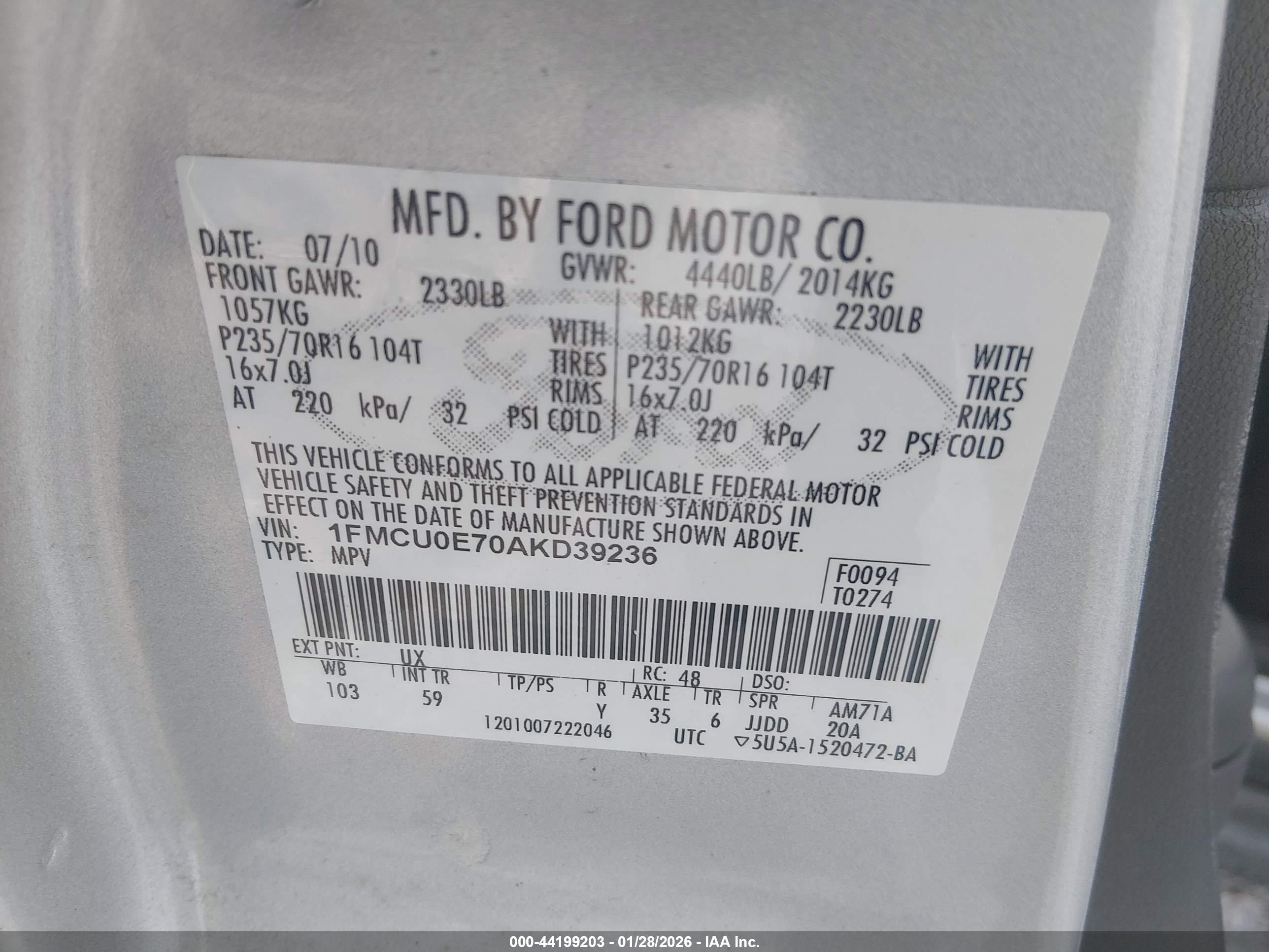 FORD ESCAPE image 9