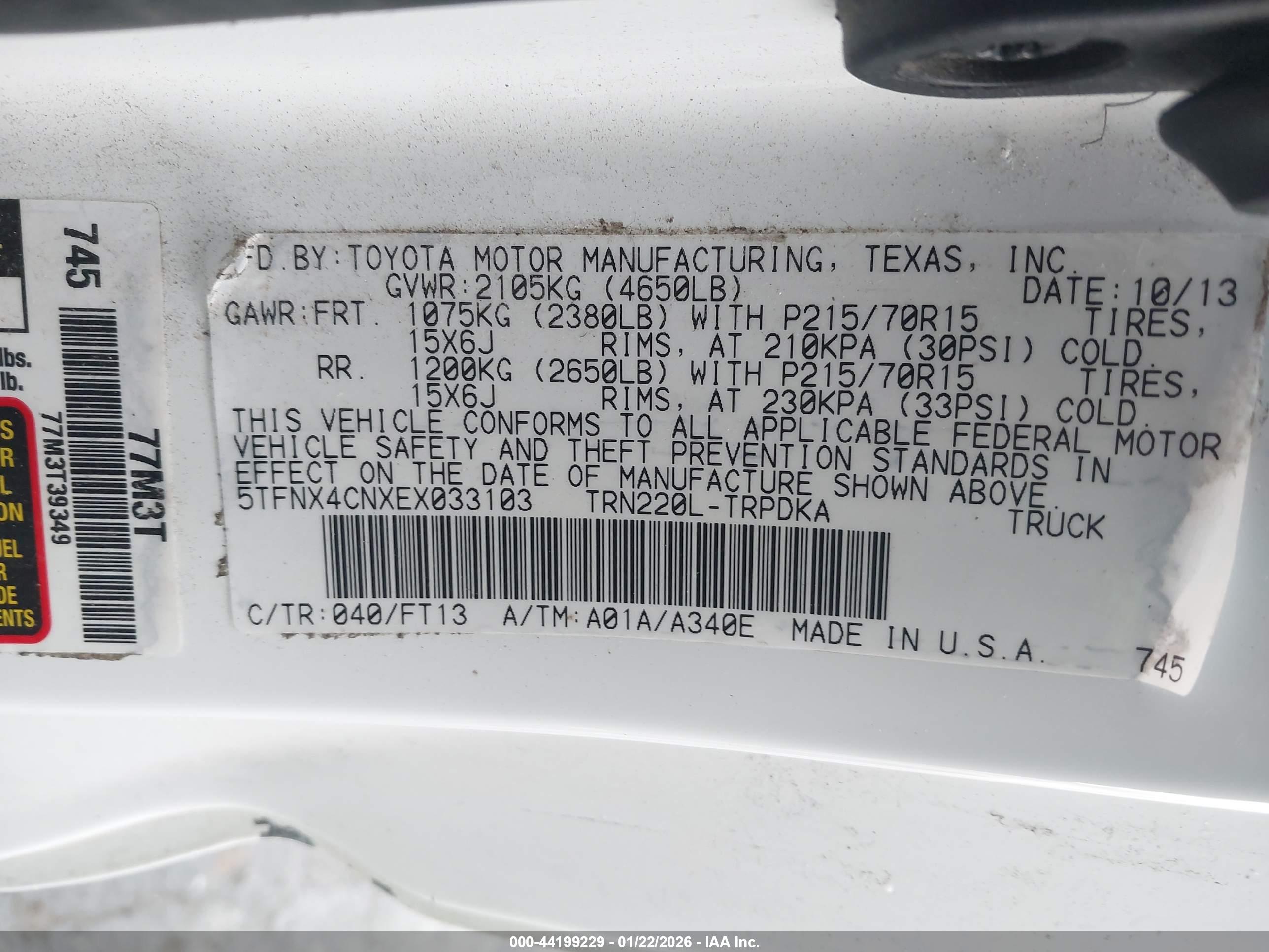 TOYOTA TACOMA image 9