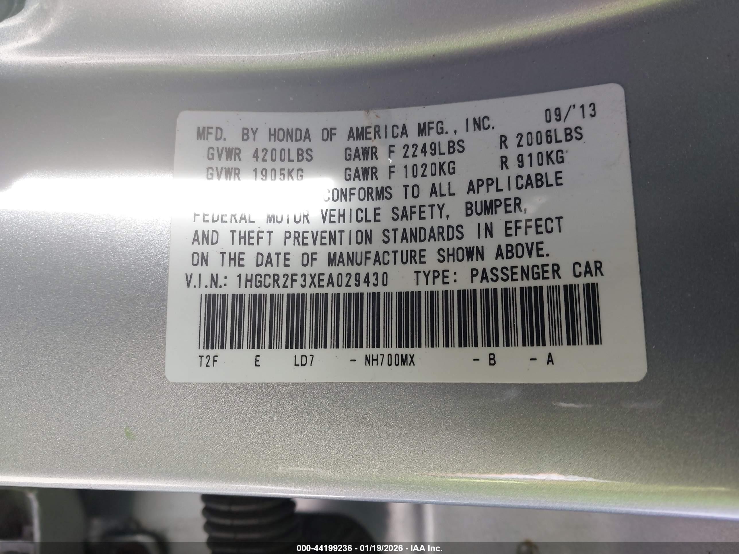 HONDA ACCORD image 9
