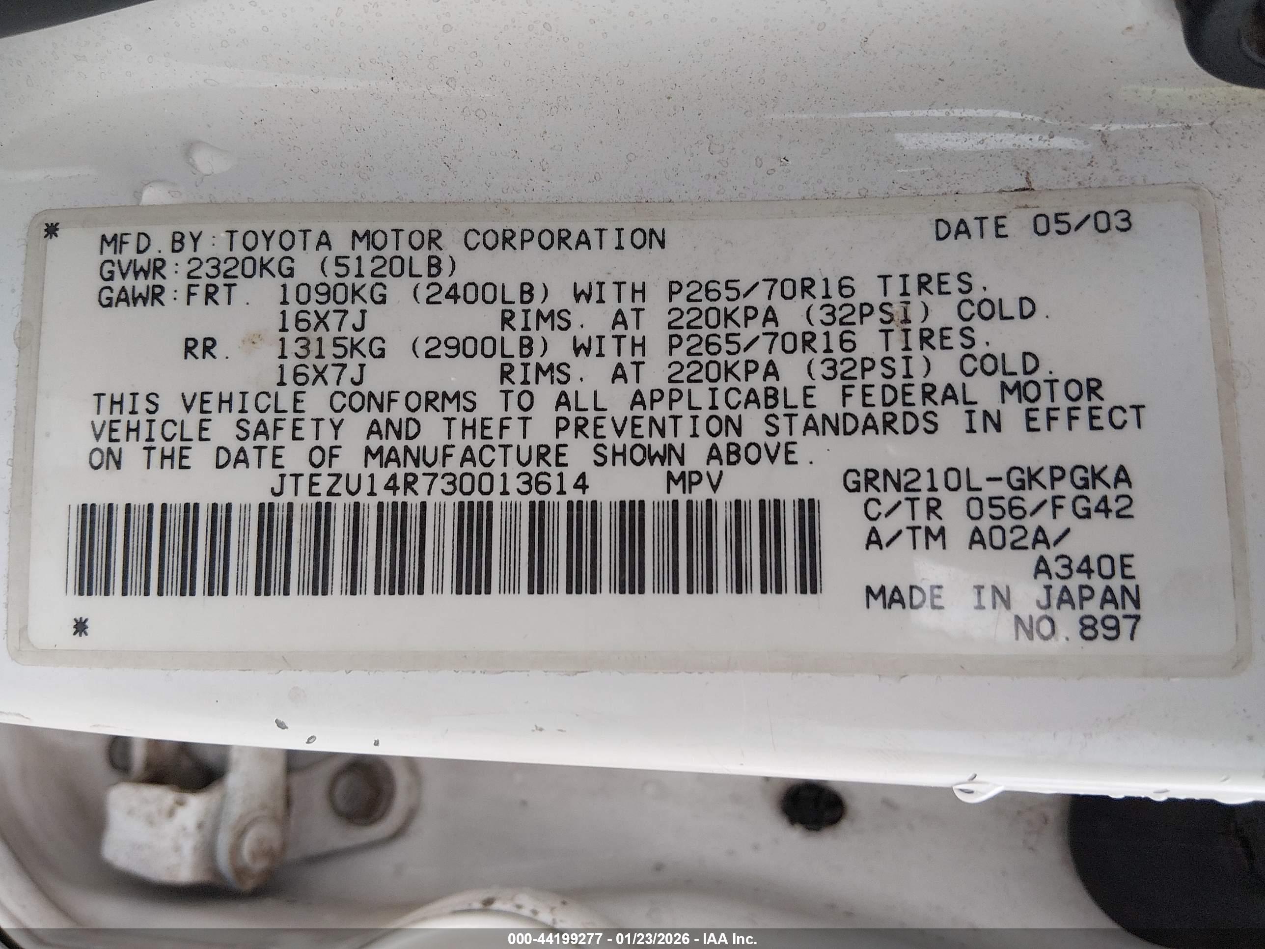 TOYOTA 4RUNNER image 9