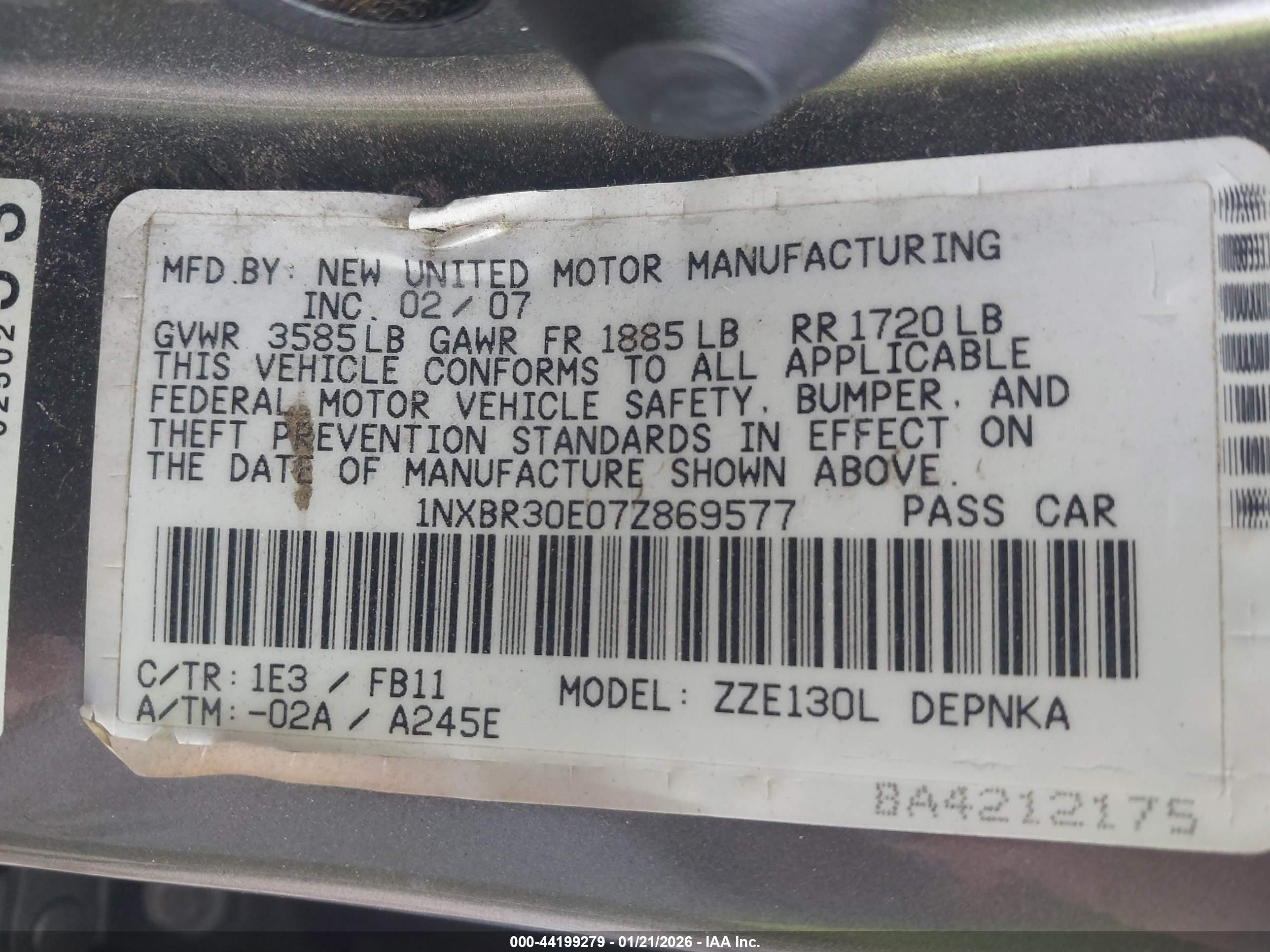 TOYOTA COROLLA image 9