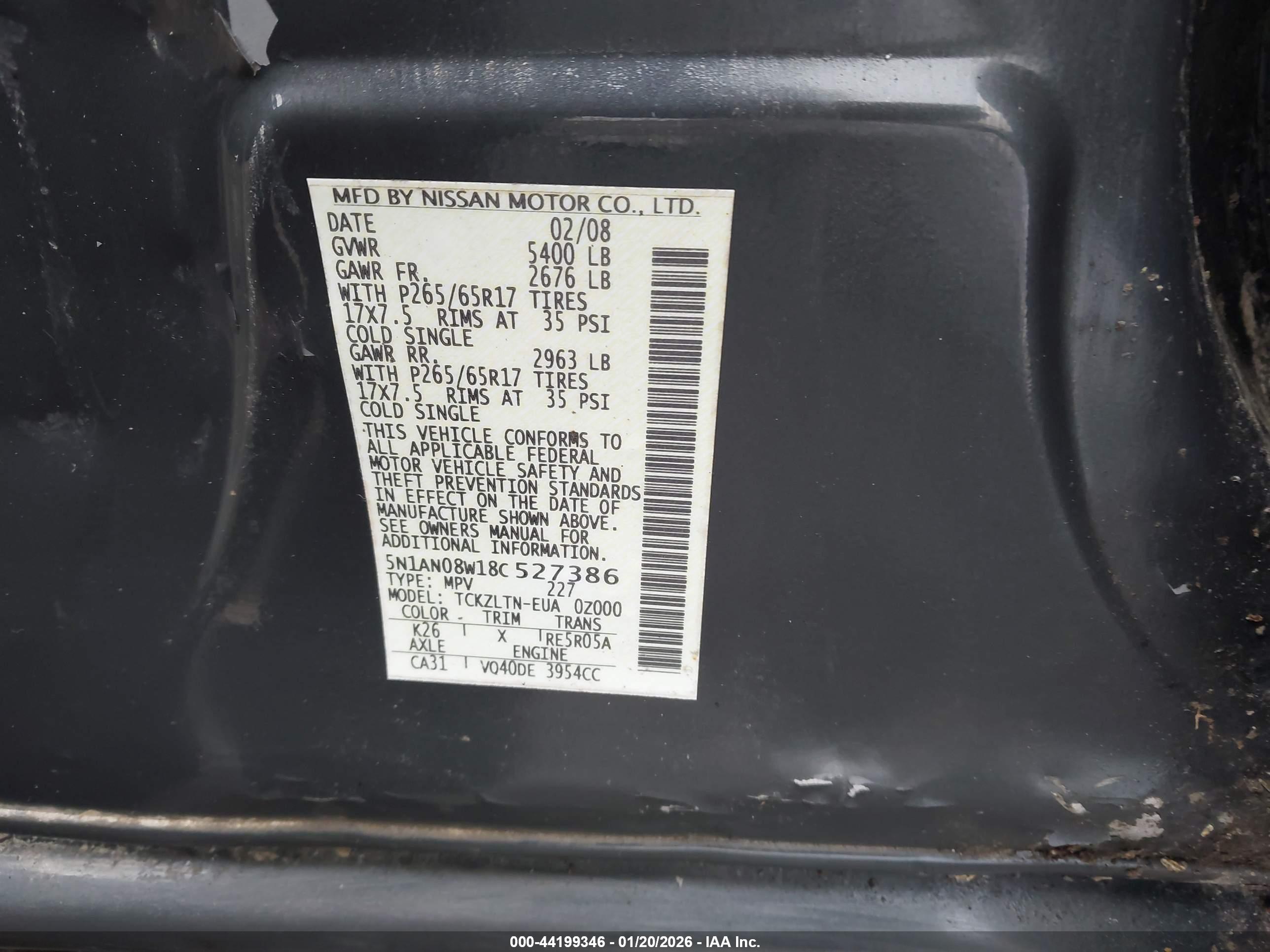 NISSAN XTERRA image 9