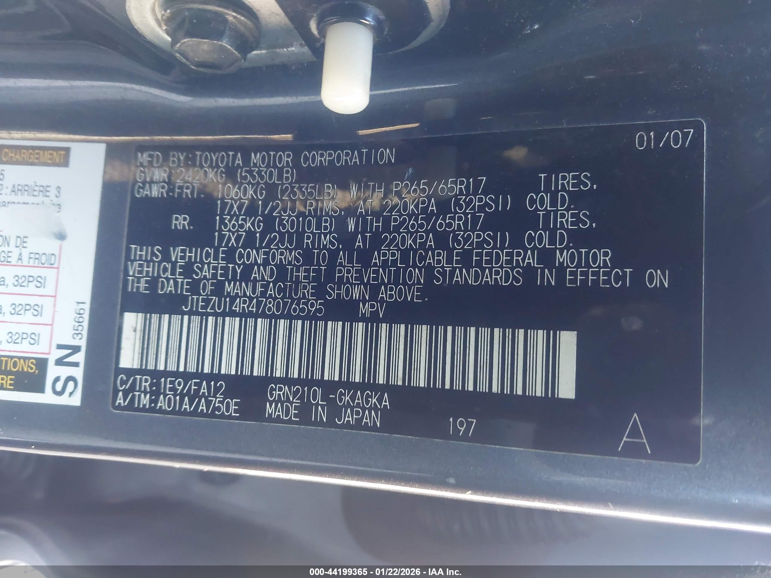 TOYOTA 4RUNNER image 9